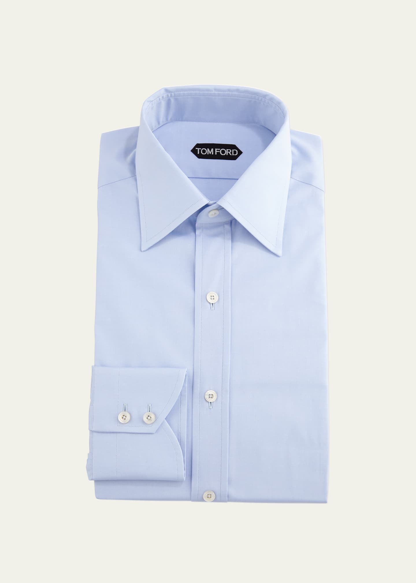 TOM FORD Men's Slim-Fit Solid Poplin Dress Shirt - Bergdorf Goodman