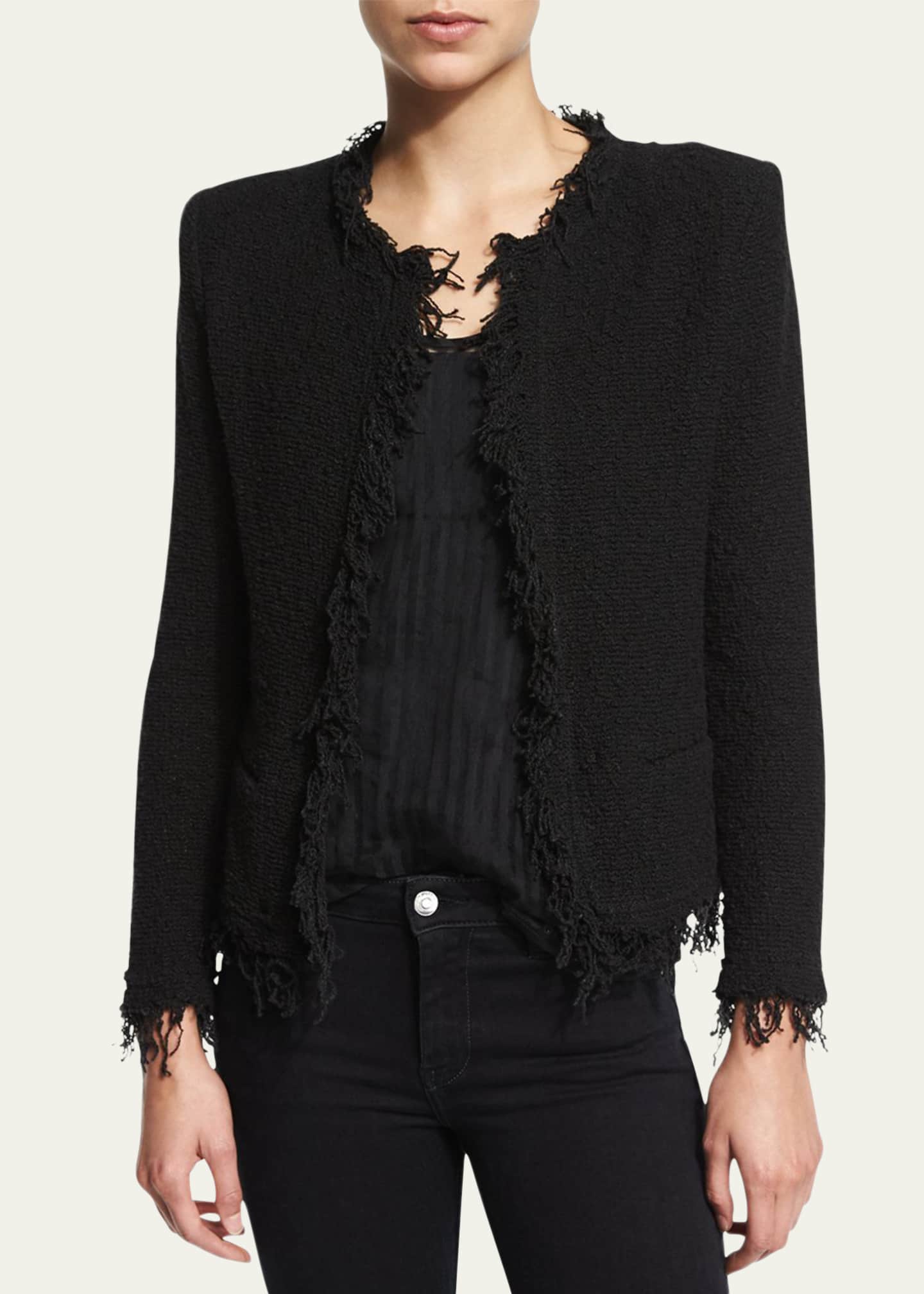 Iro Shavani Open Front Boucle Jacket