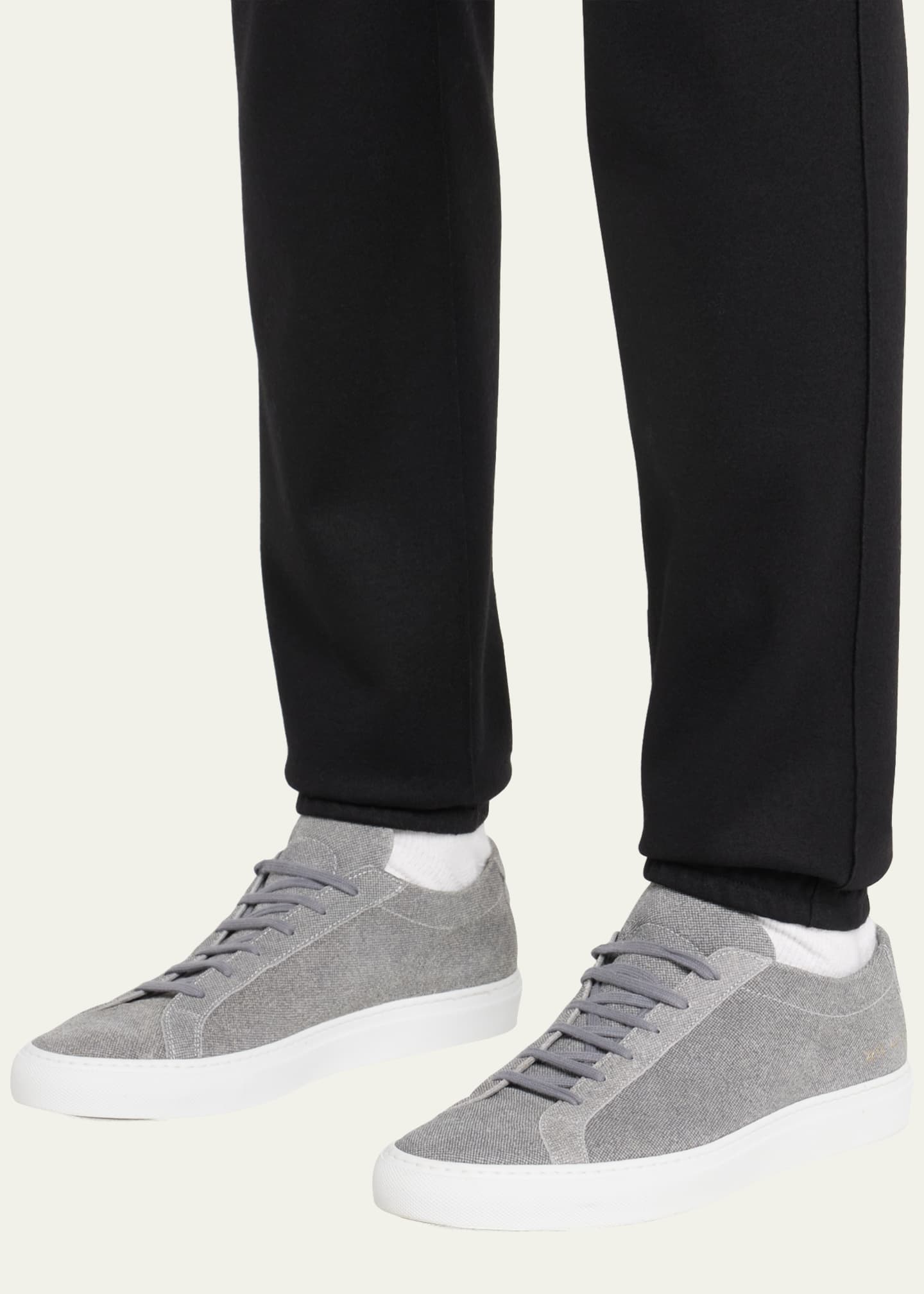 Common Projects x B.shop Men’s Achilles Patterned Suede Low-Top Sneakers Image 2 of 5