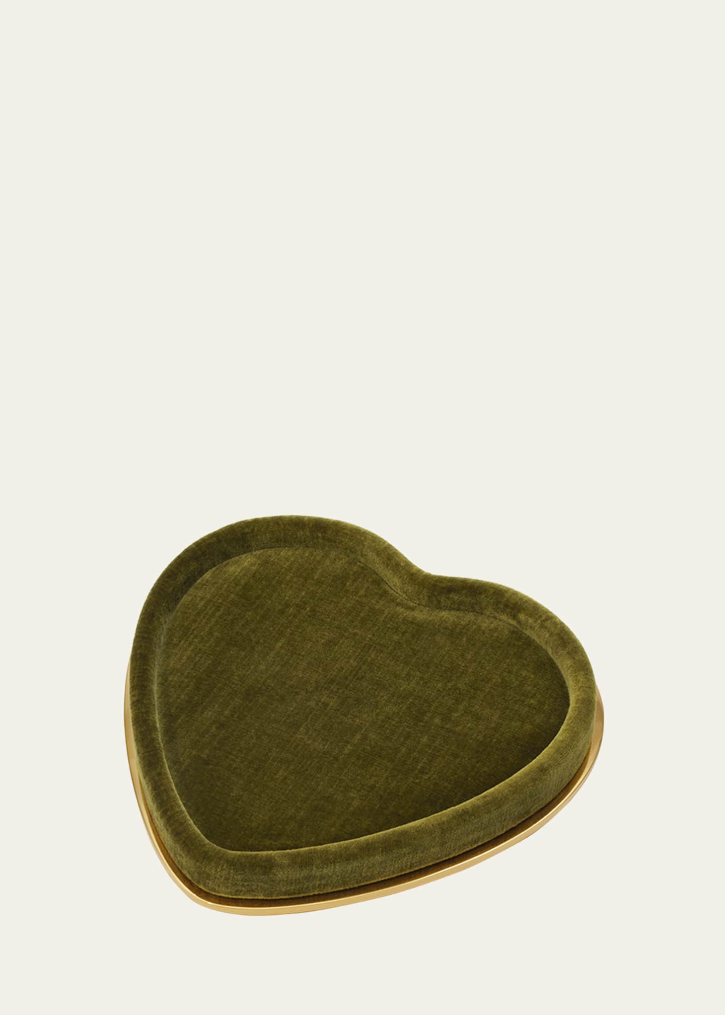 AERIN Valentina Velvet Heart Tray Image 1 of 3