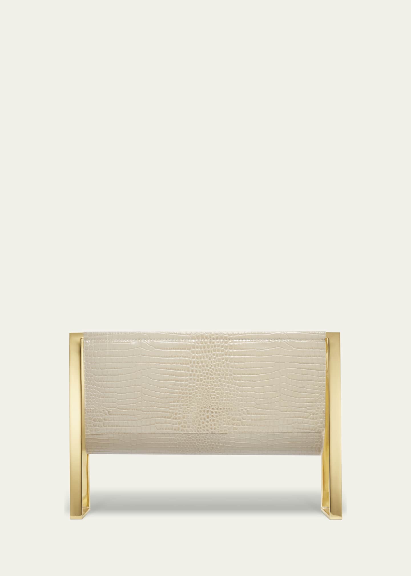 AERIN Classic Croc Magazine Rack Image 2 of 2
