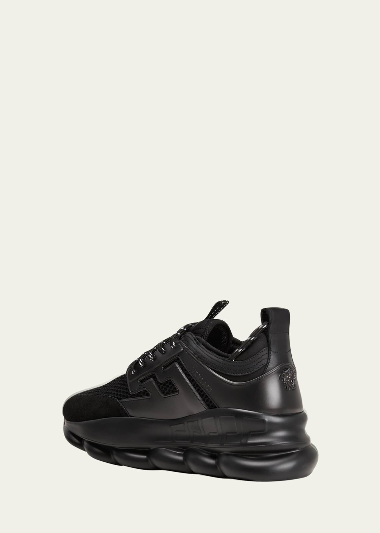 Versace Men's Chain Reaction Caged Sneakers - Bergdorf Goodman