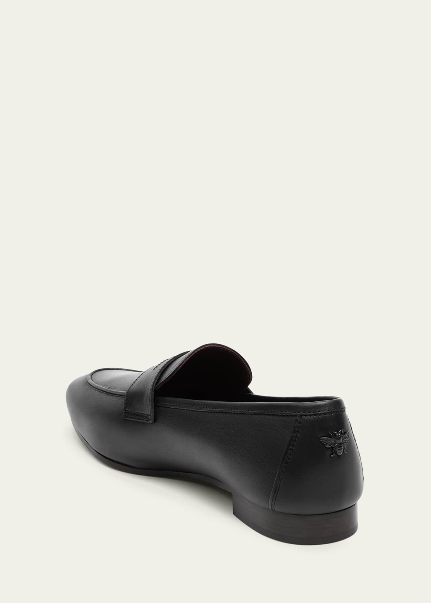 Bougeotte Flaneur Leather Flat Penny Loafers Image 2 of 3