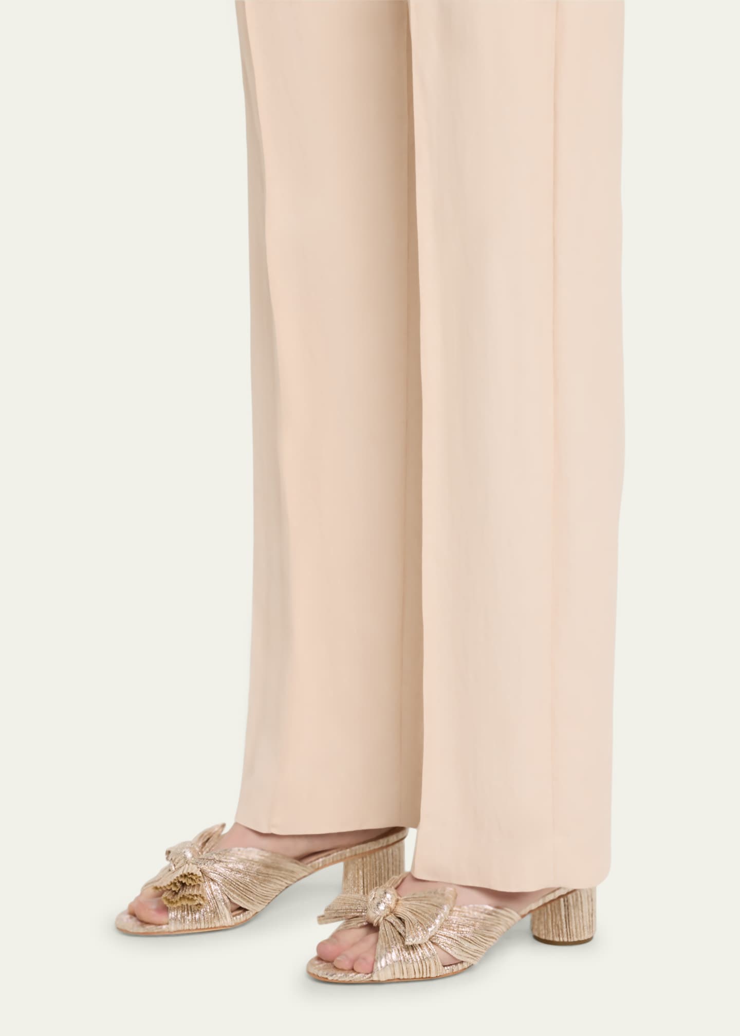 Loeffler randall emilia on sale pleated knot slide sandals