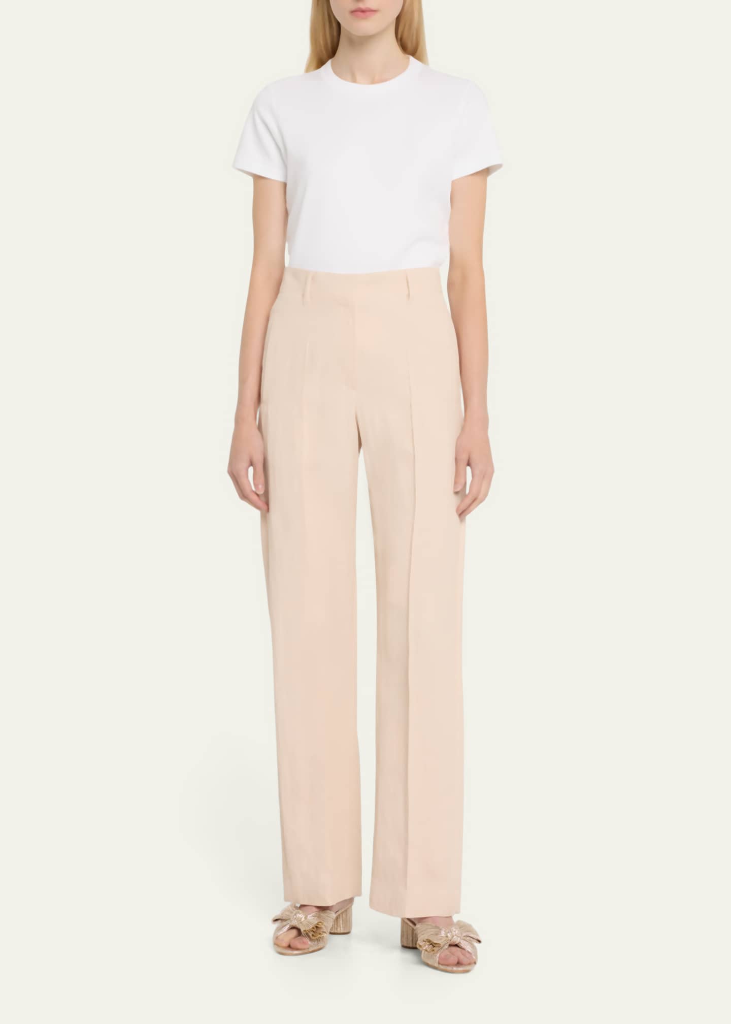 Emilia pleated sales knot mules