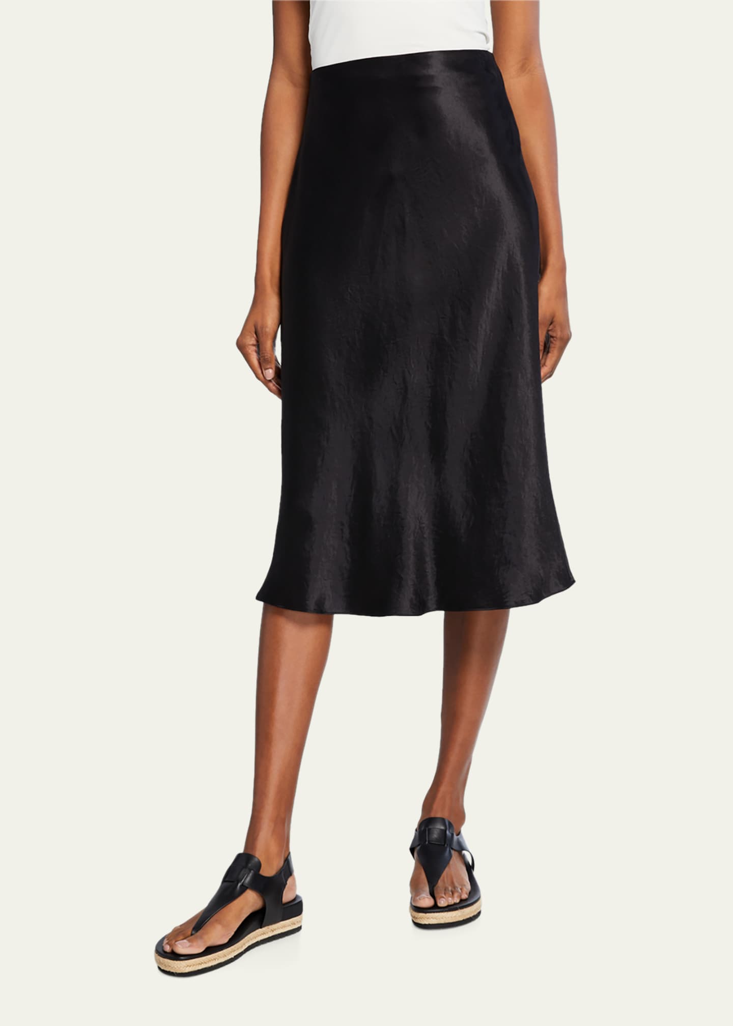 Vince satin slip skirt cheap