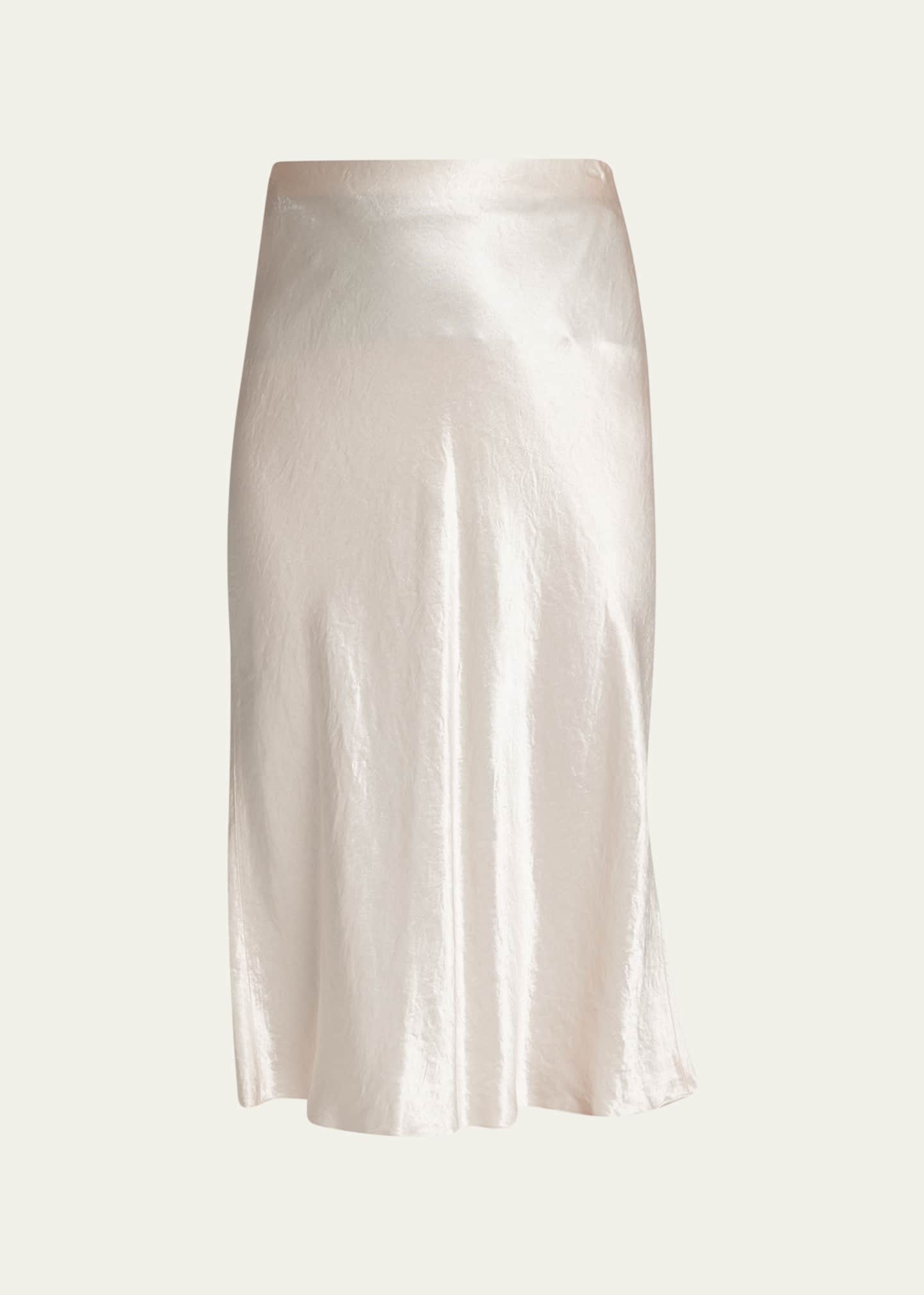 Vince Satin Slip Midi Skirt Image 1 of 5