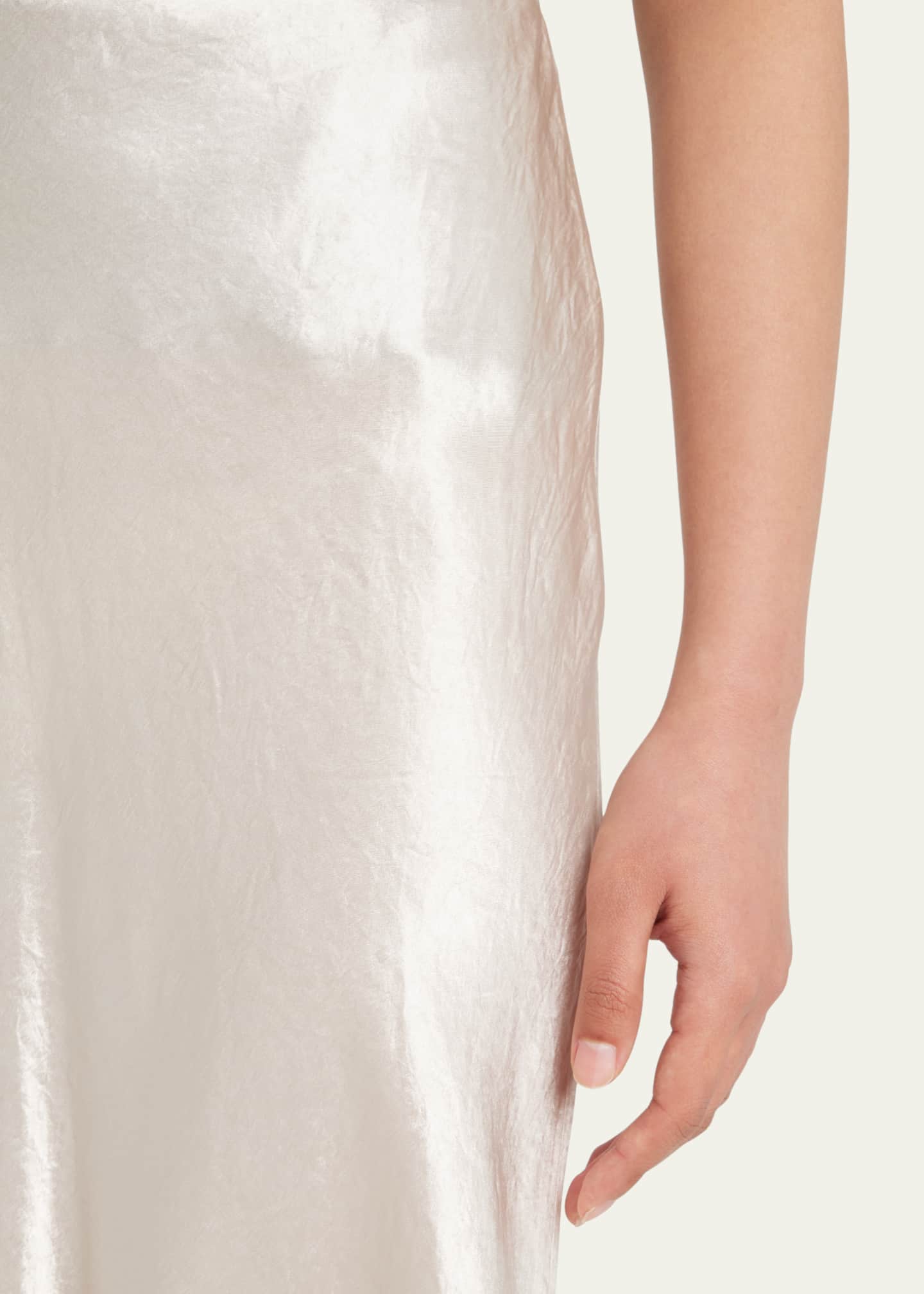 Vince Satin Slip Midi Skirt Image 5 of 5