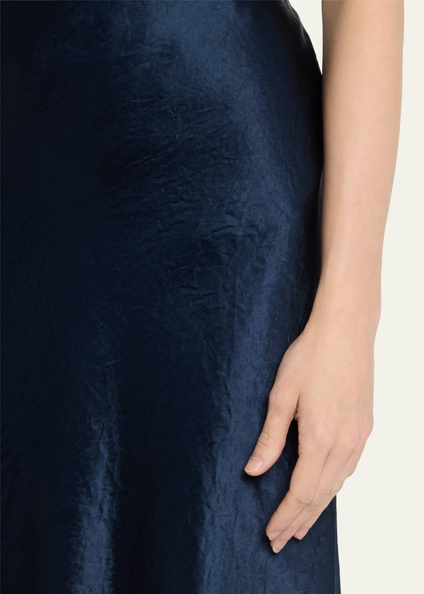 Vince Satin Slip Midi Skirt Image 5 of 5