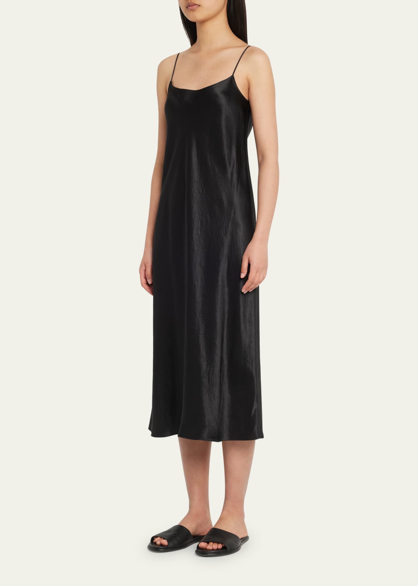 Vince satin midi dress clearance