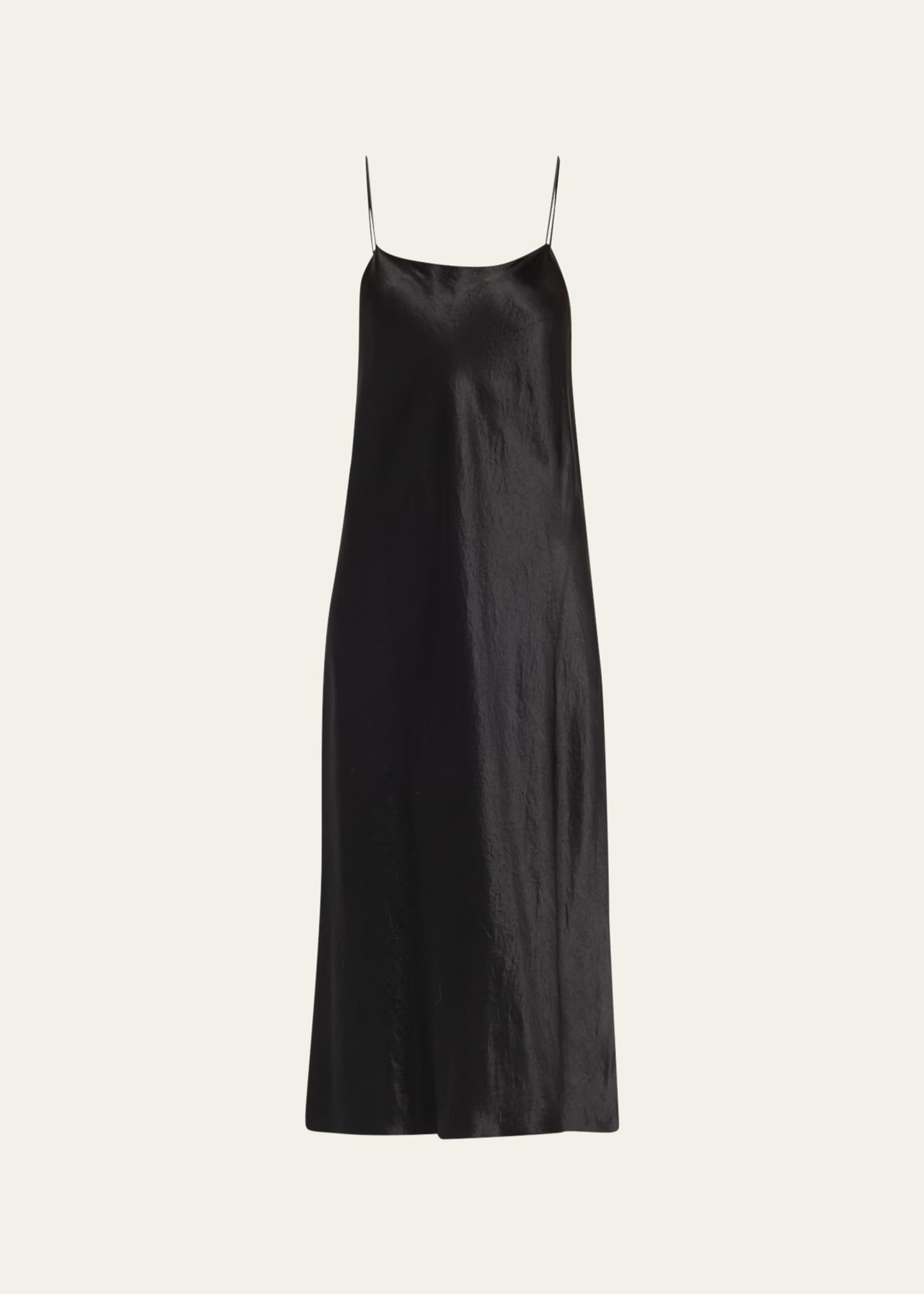 Vince Satin Midi Slip Dress Image 1 of 5