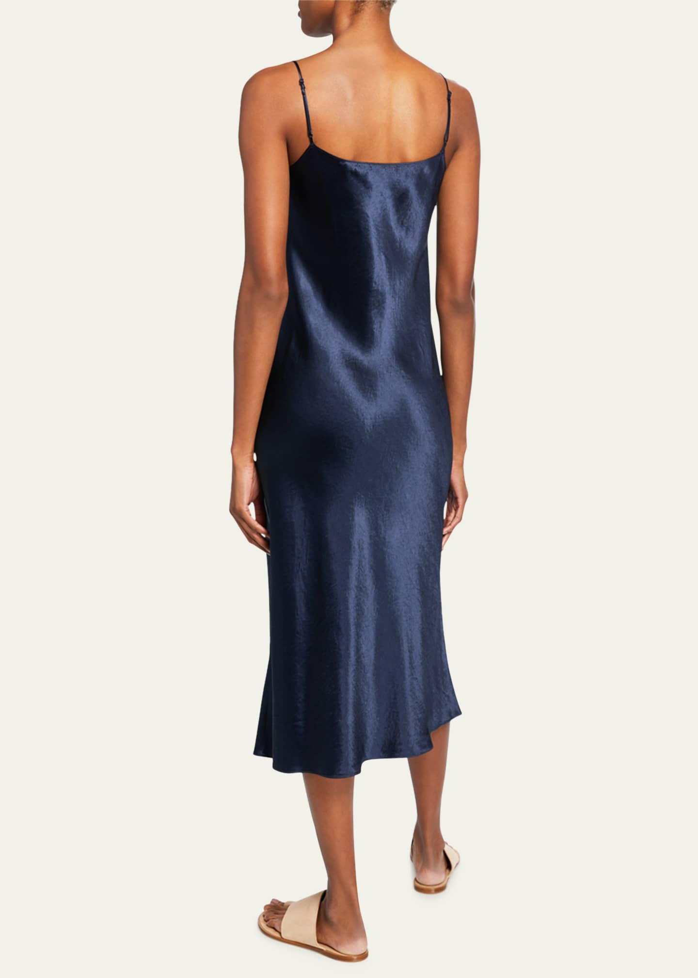 Vince Sheer Silk Paneled Long Slip Dress - Bergdorf Goodman