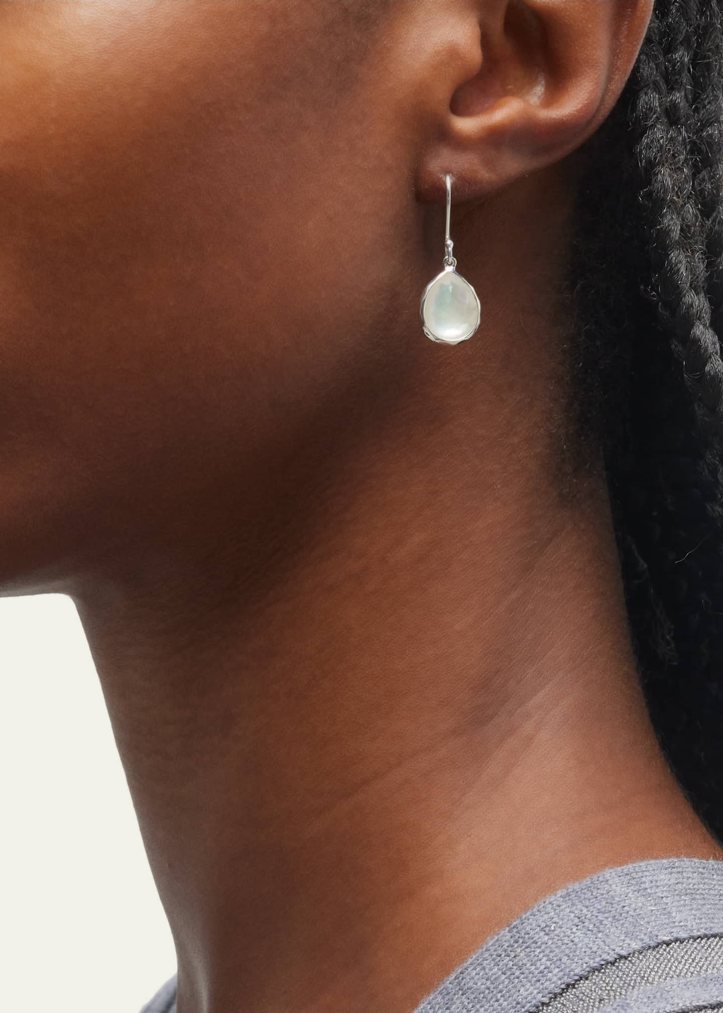 Ippolita Mini Teardrop Earrings in Sterling Silver Image 2 of 5