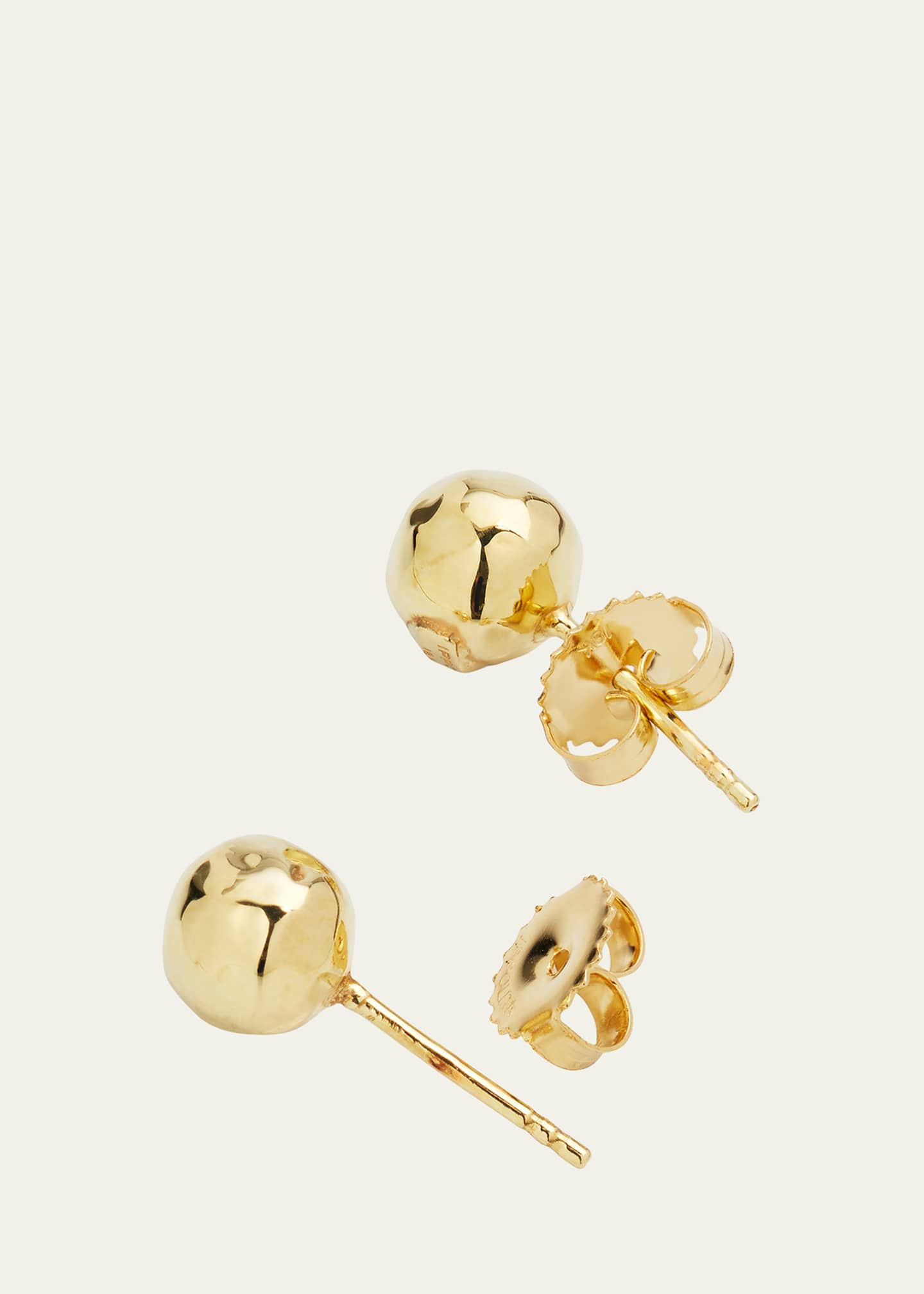 Ippolita Small Hammered Ball Stud Earrings in 18K Gold - Bergdorf Goodman