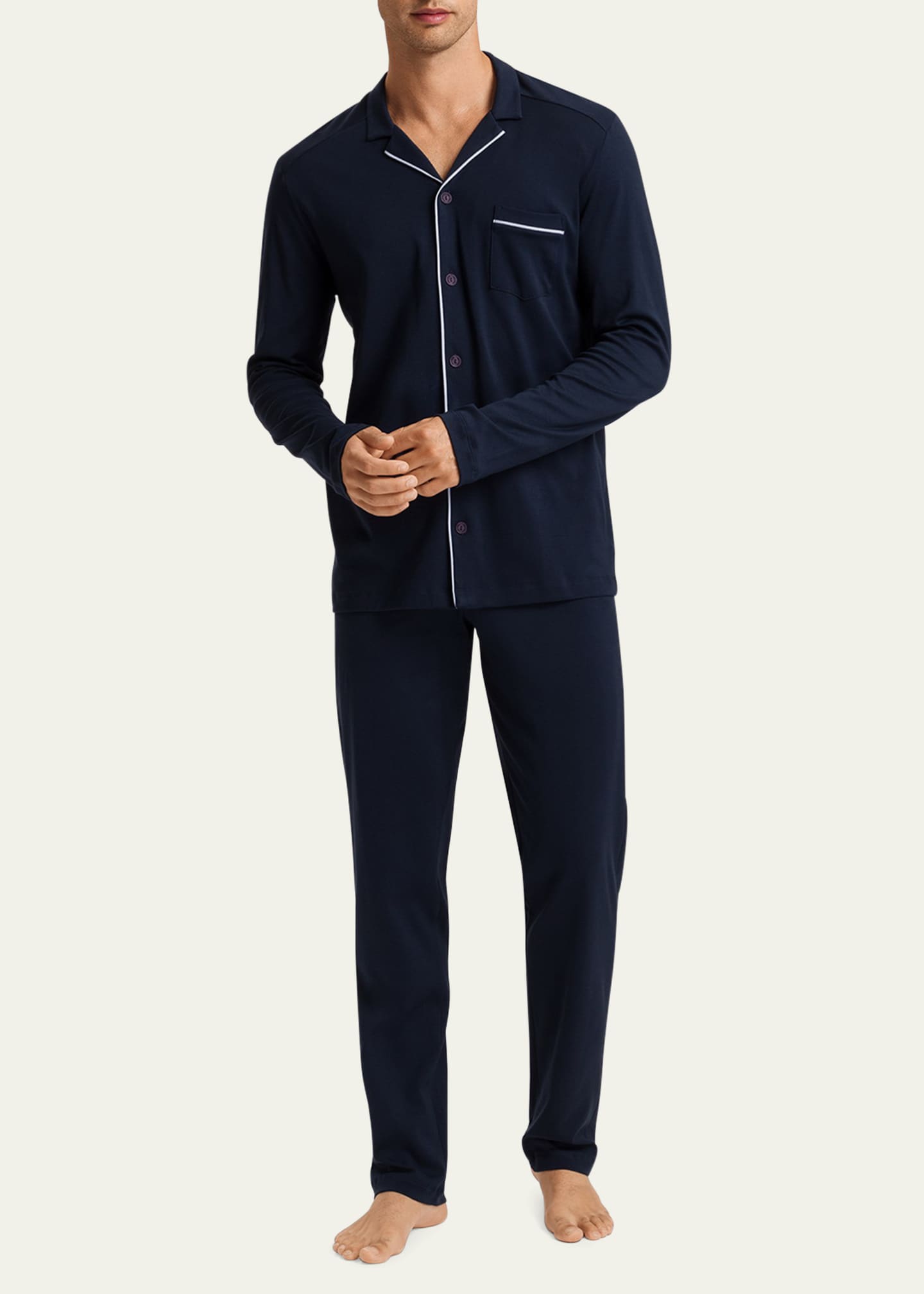Hanro Men's Night & Day Knit Pajama Set Image 2 of 3