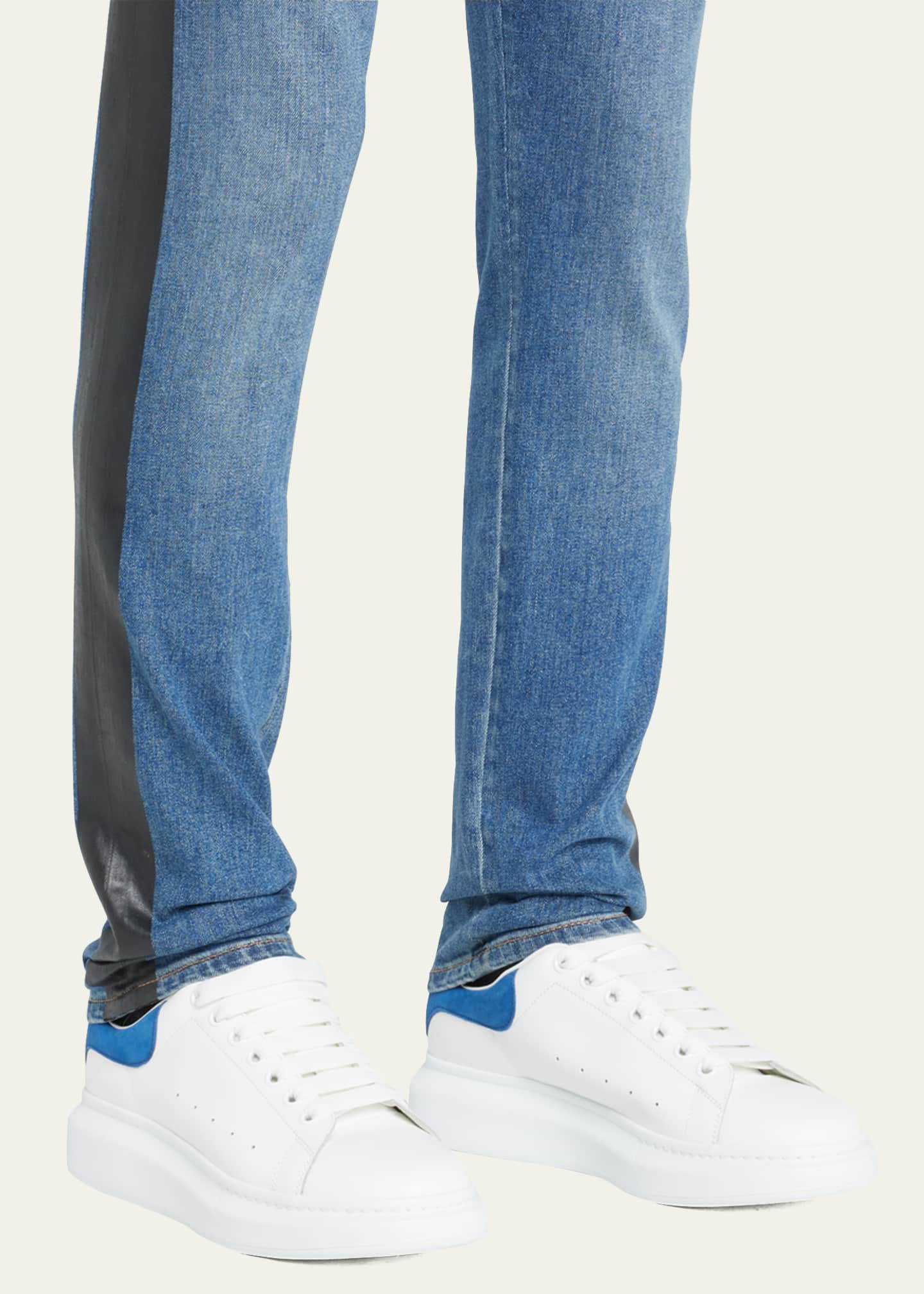 Alexander mcqueen denim shoes clearance