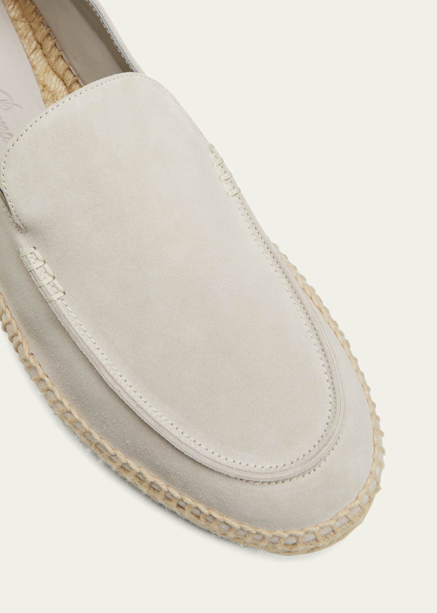 Loro Piana Men's Foldover Suede Espadrille Image 5 of 6