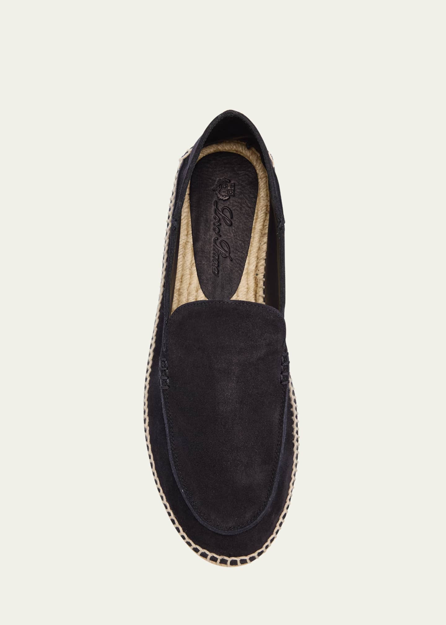Loro Piana Men's Foldover Suede Espadrille Image 6 of 6