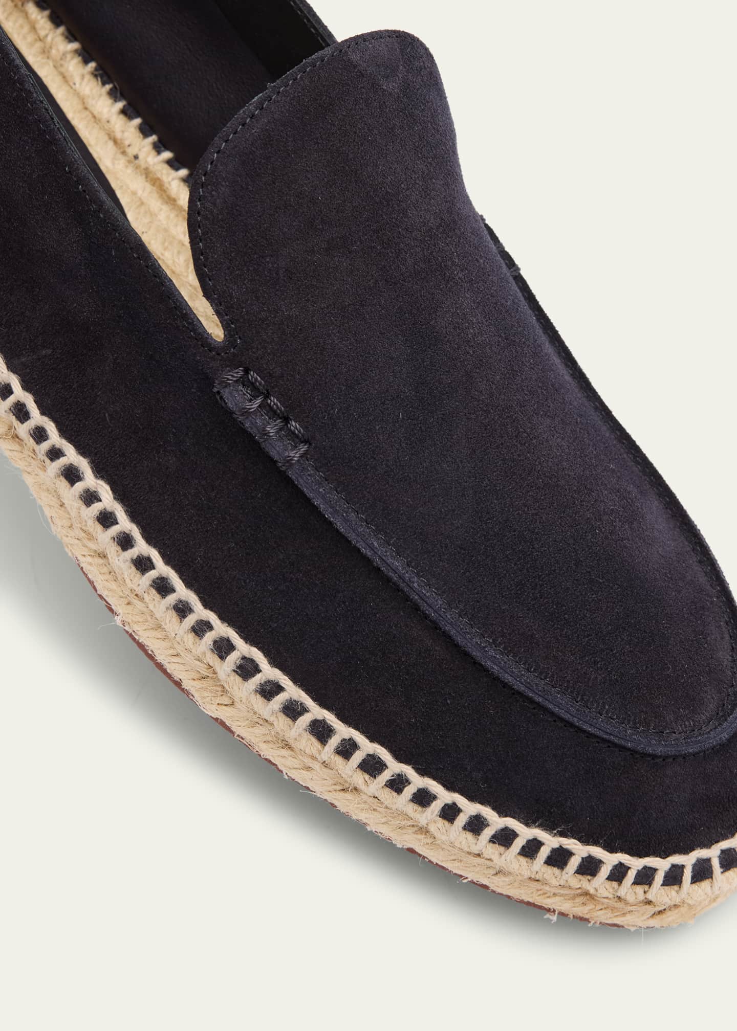 Loro Piana Men's Foldover Suede Espadrille Image 5 of 6