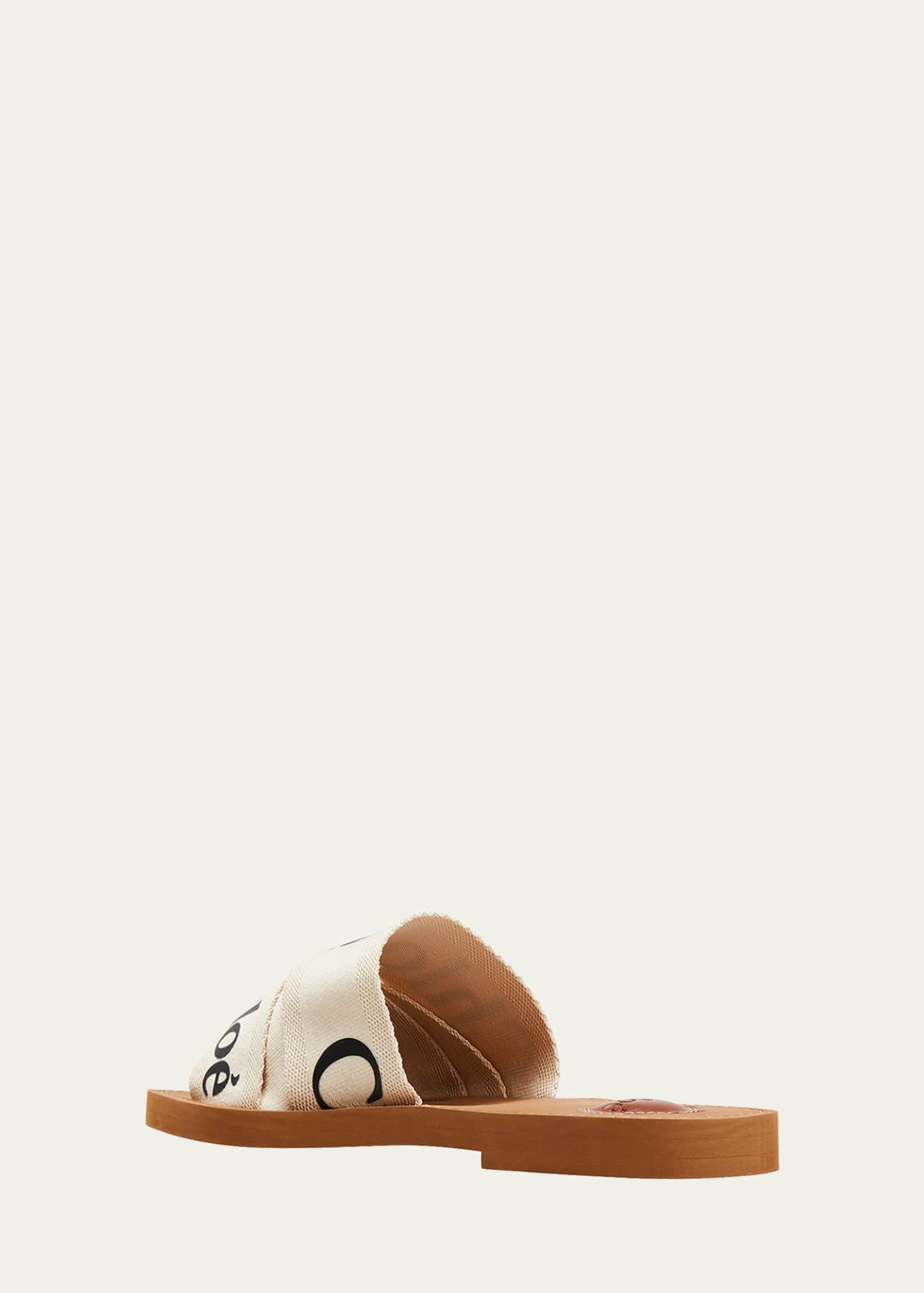 Chloe woody best sale flat sandals white