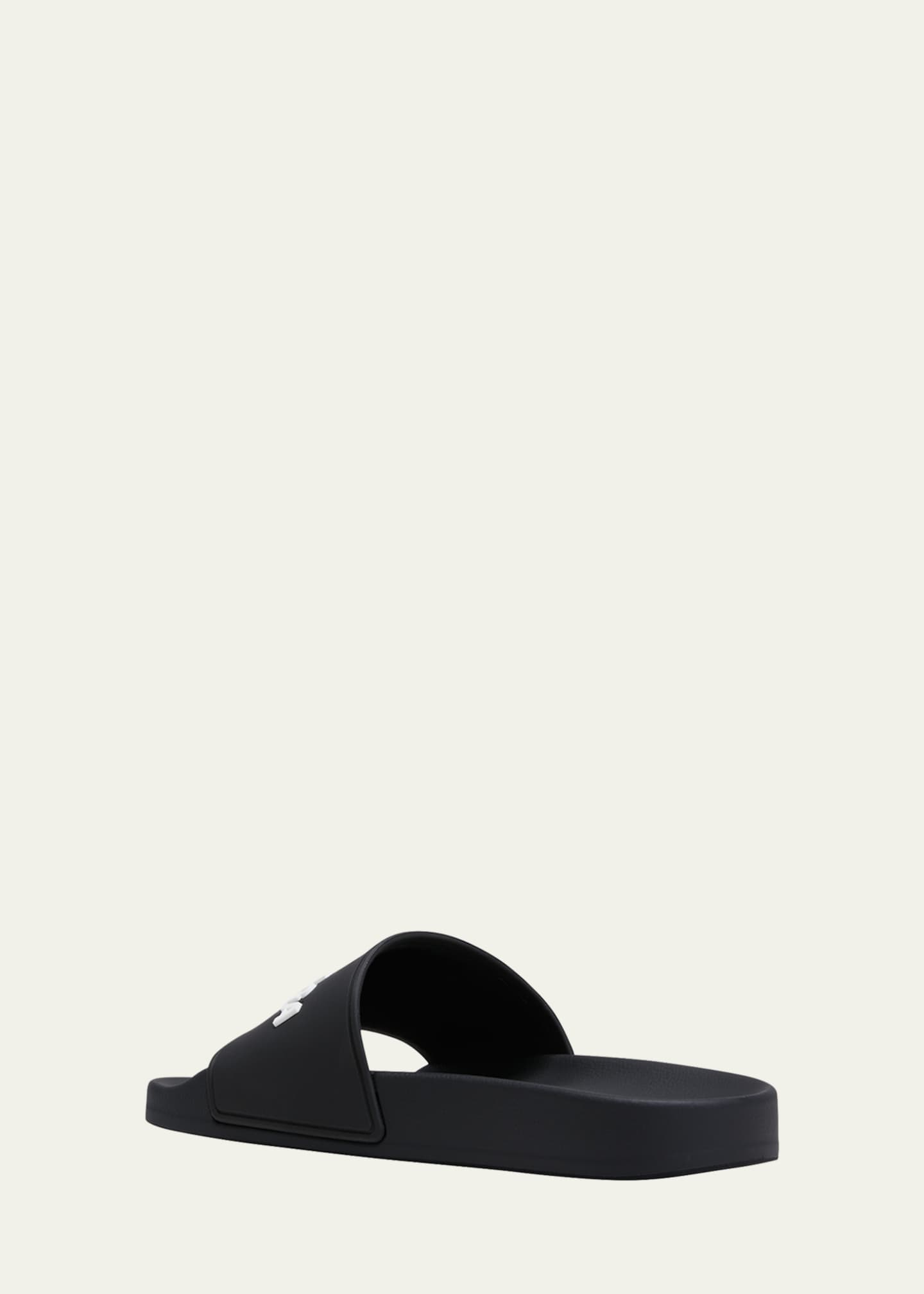 Balenciaga Logo Rubber Pool Slides Image 4 of 5