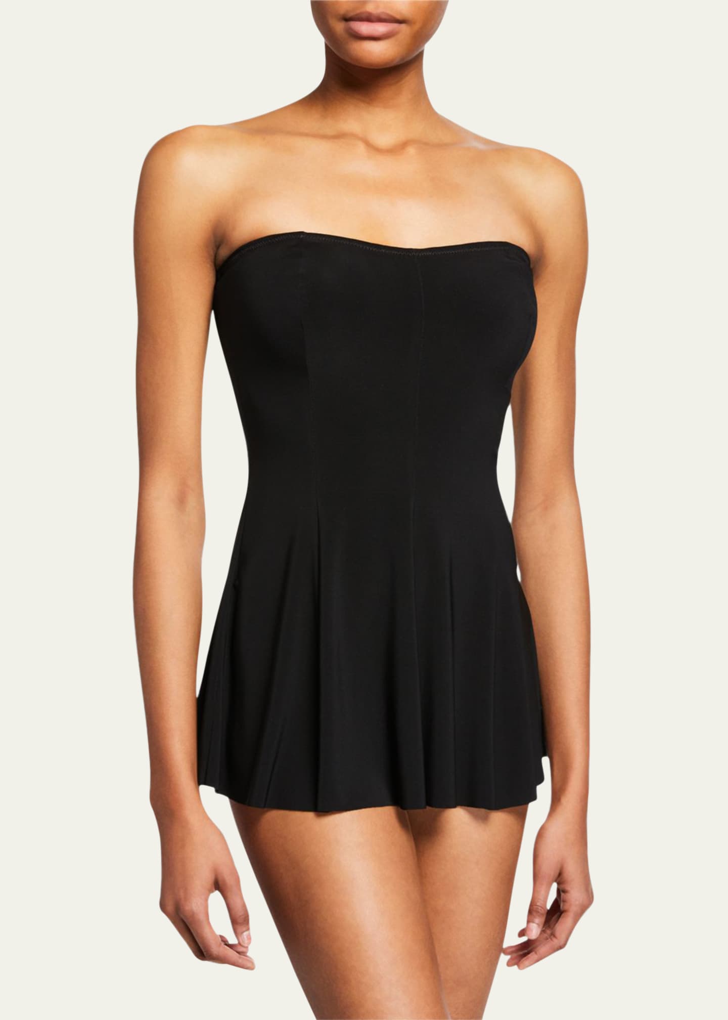 Strapless swimdress sales