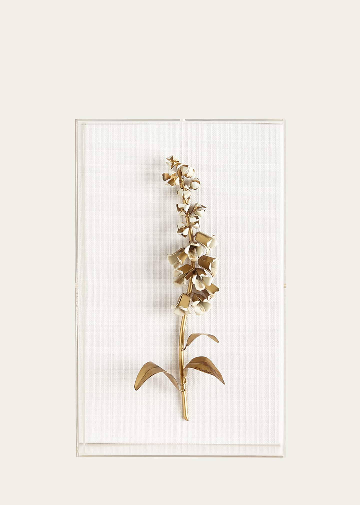 Tommy Mitchell Original Gilded Foxglove Study on Linen