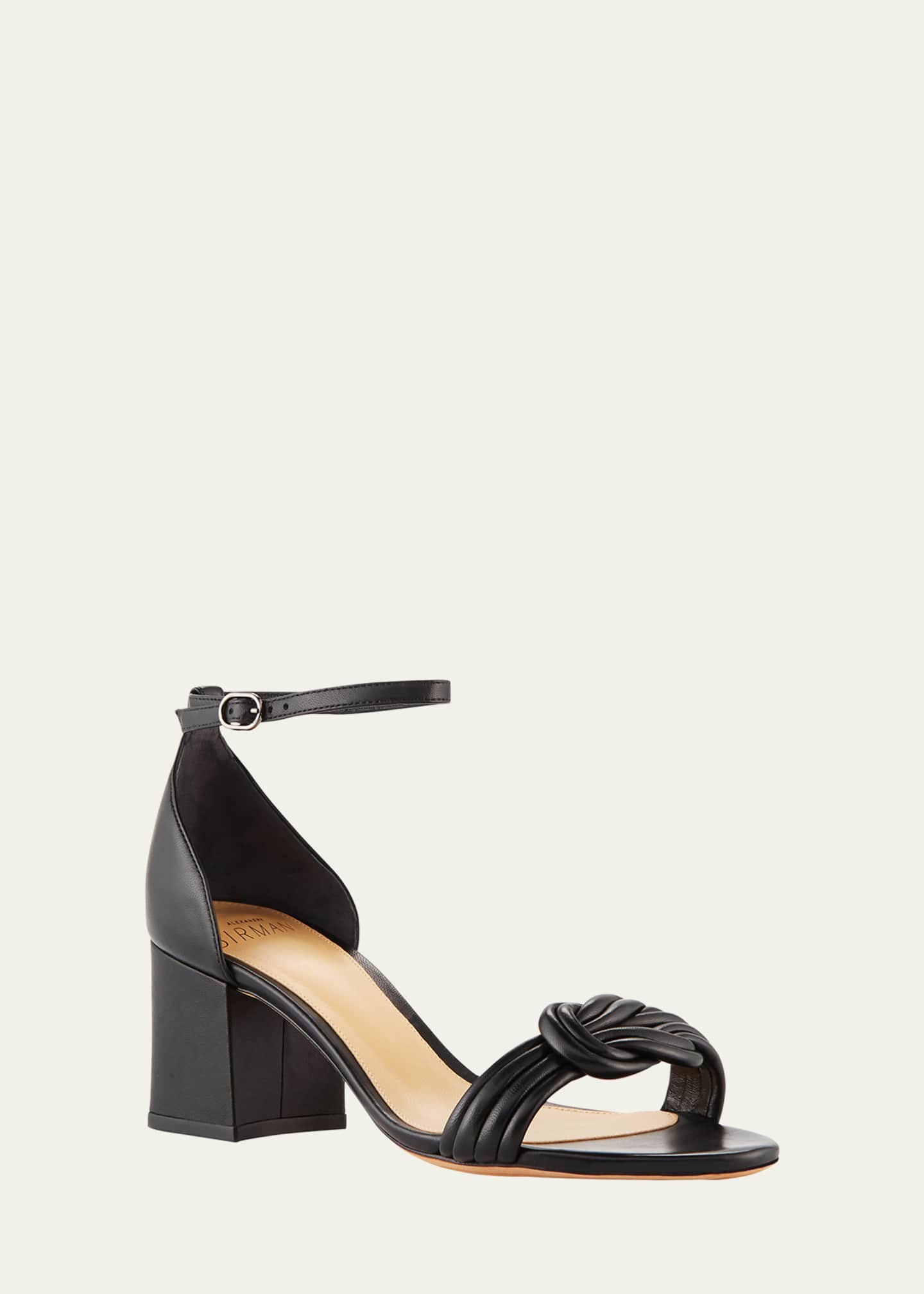 Alexandre Birman Vicky Knot Leather Sandals Image 2 of 4