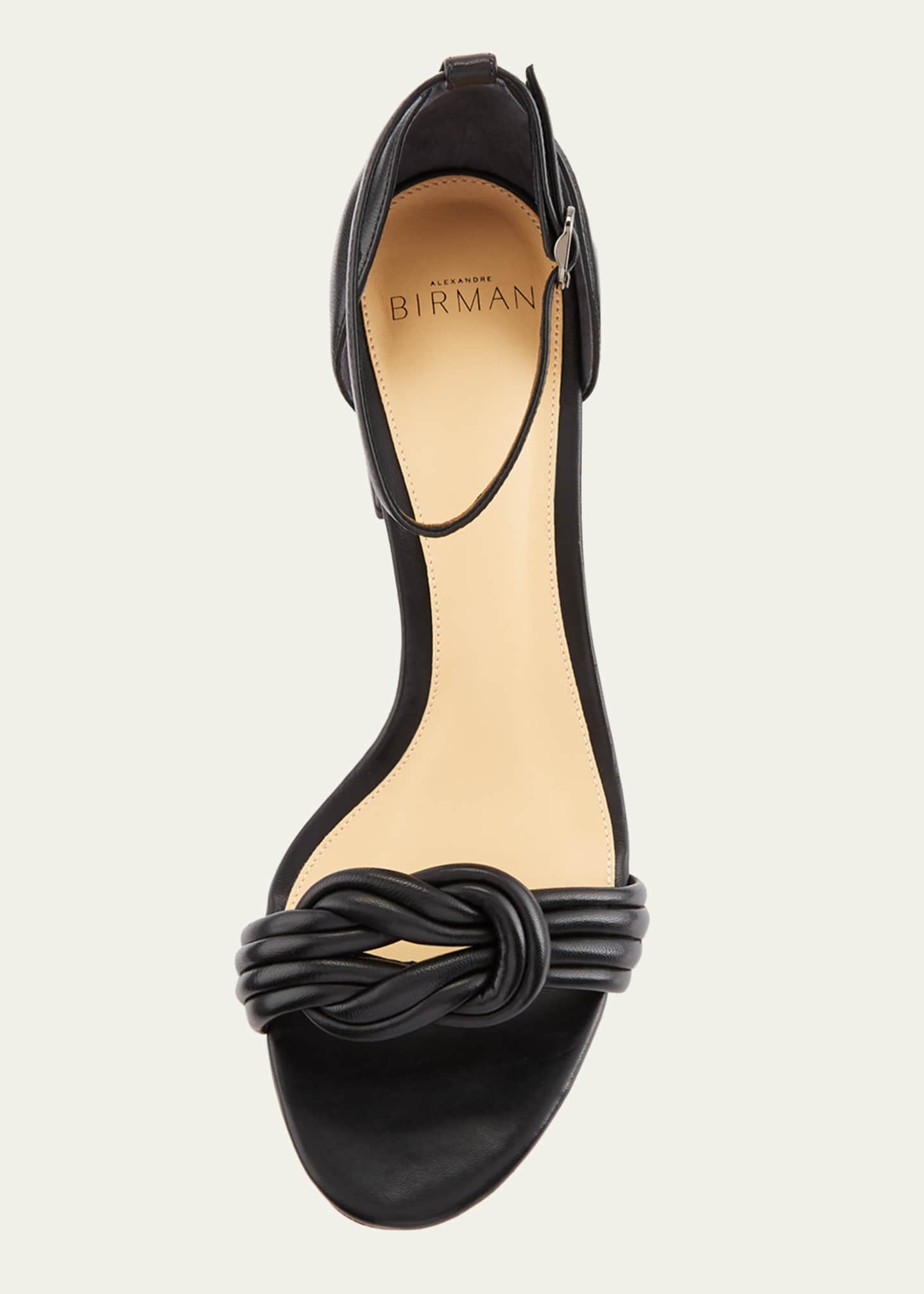 Alexandre Birman Vicky Knot Leather Sandals Image 3 of 4