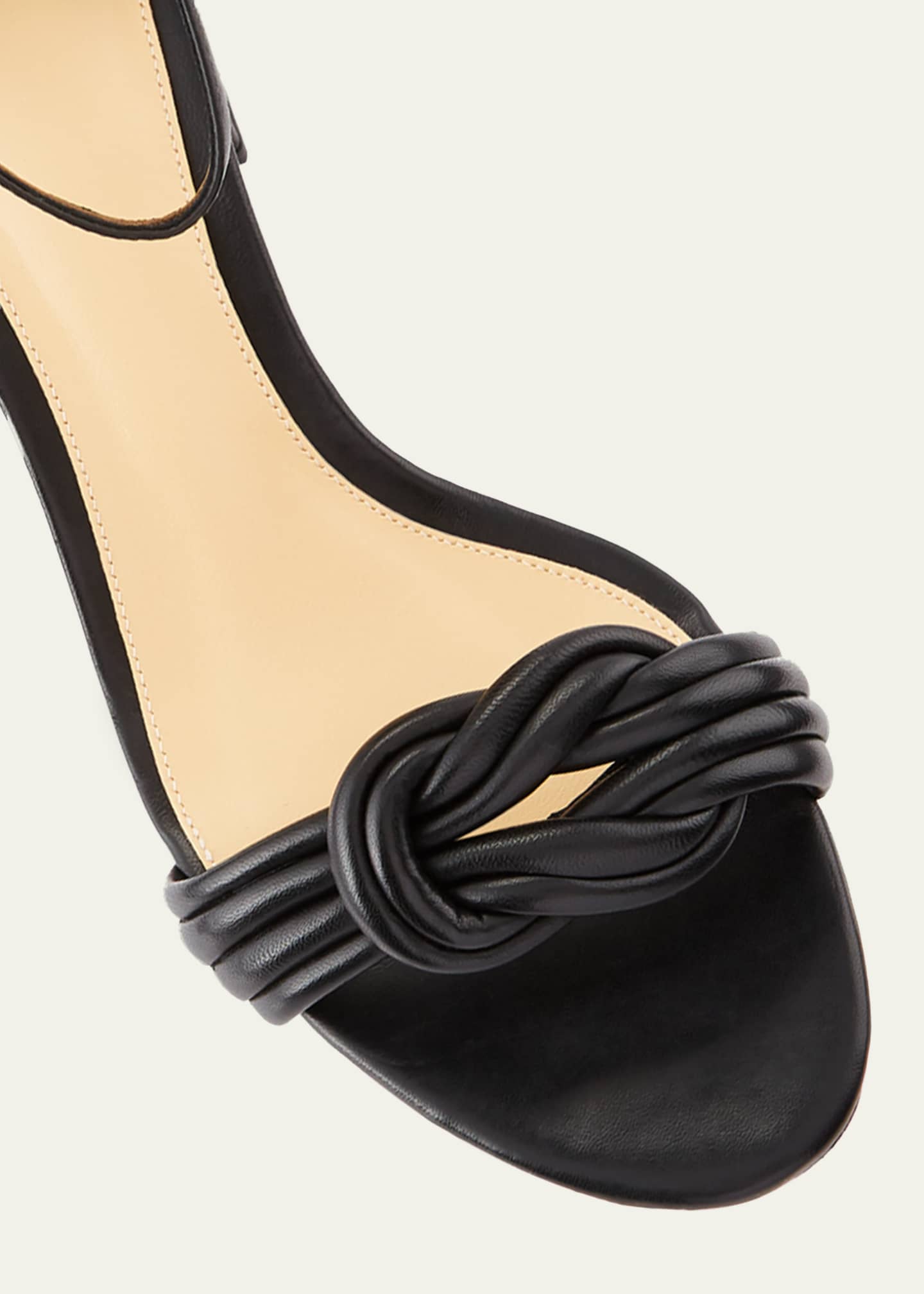 Alexandre Birman Vicky Knot Leather Sandals Image 2 of 2