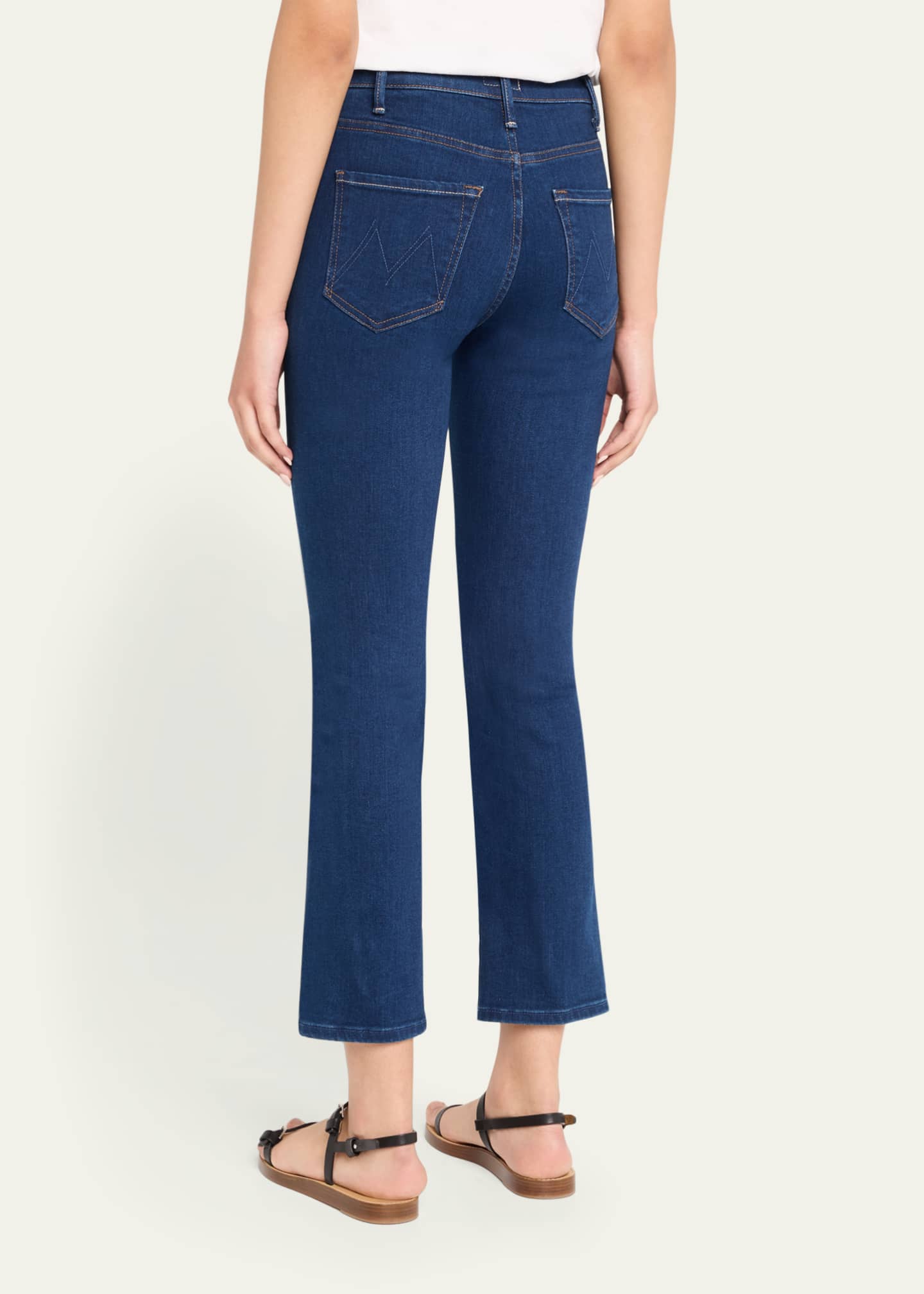 MOTHER The Hustler Ankle High-Rise Boot-Cut Jeans Image 3 of 5