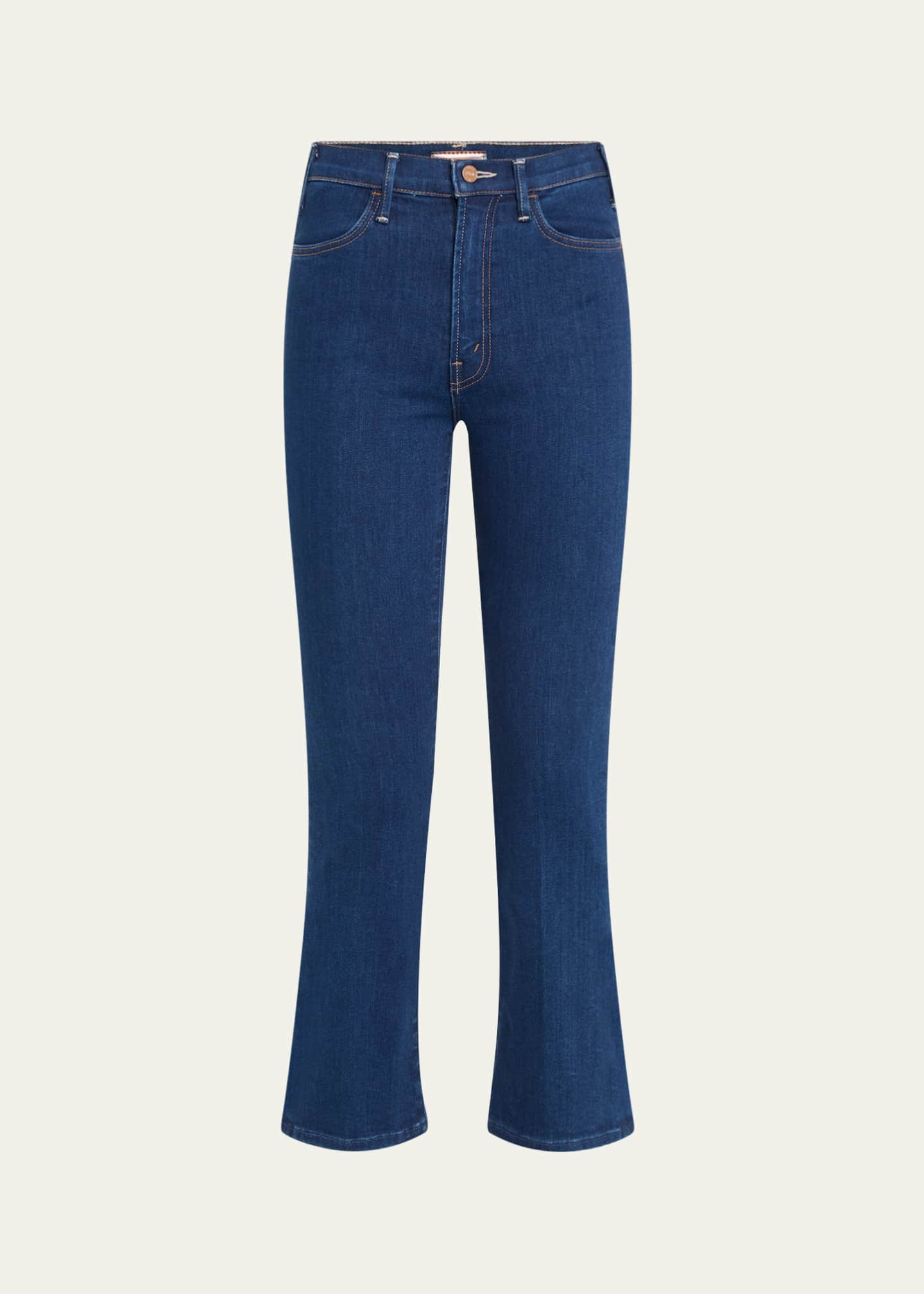 MOTHER The Hustler Ankle High-Rise Boot-Cut Jeans Image 1 of 5