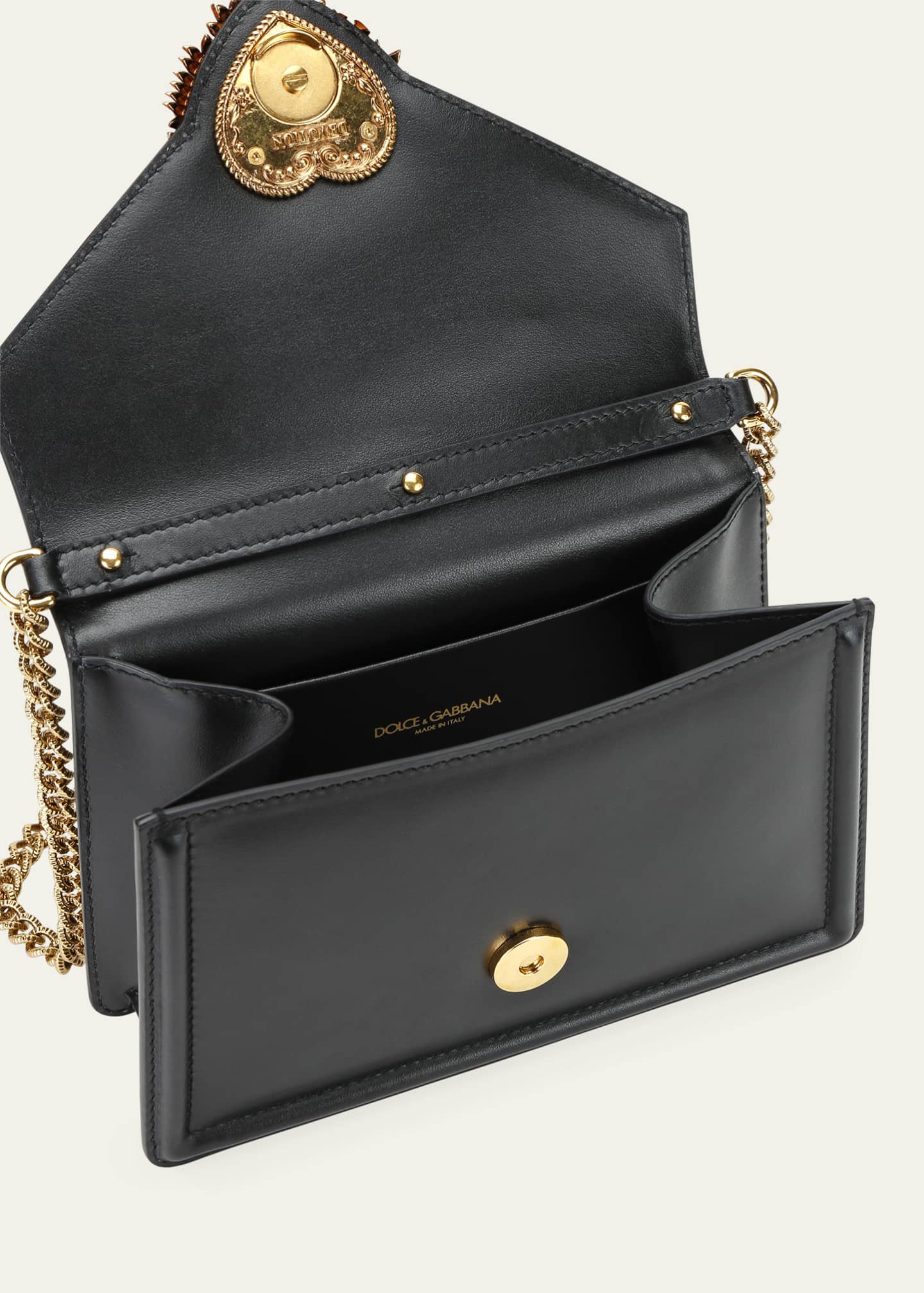 Dolce Gabbana Devotion Mini Leather Top Handle Bag Bergdorf Goodman