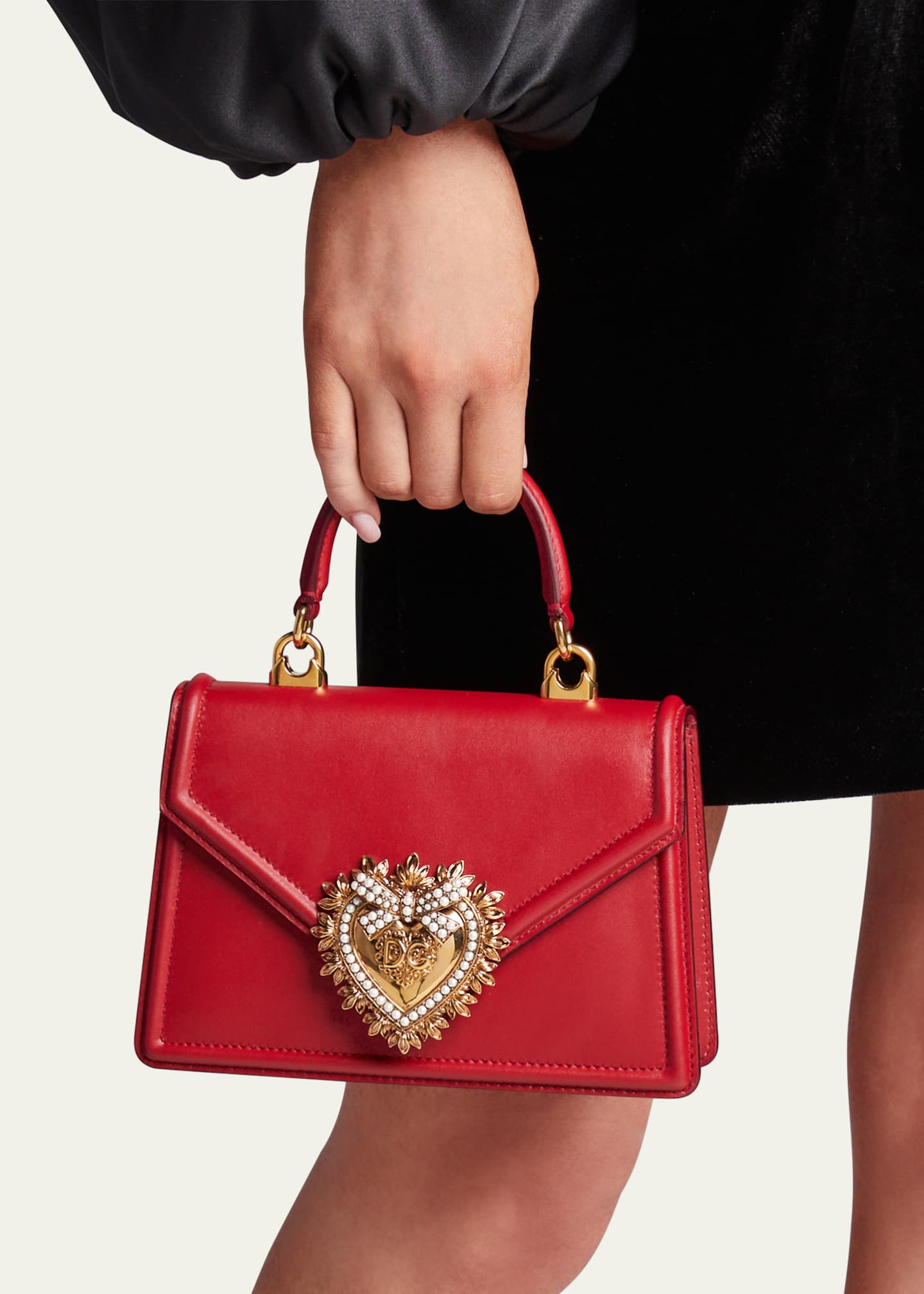 Mini devotion leather top handle bag - Dolce & Gabbana - Women