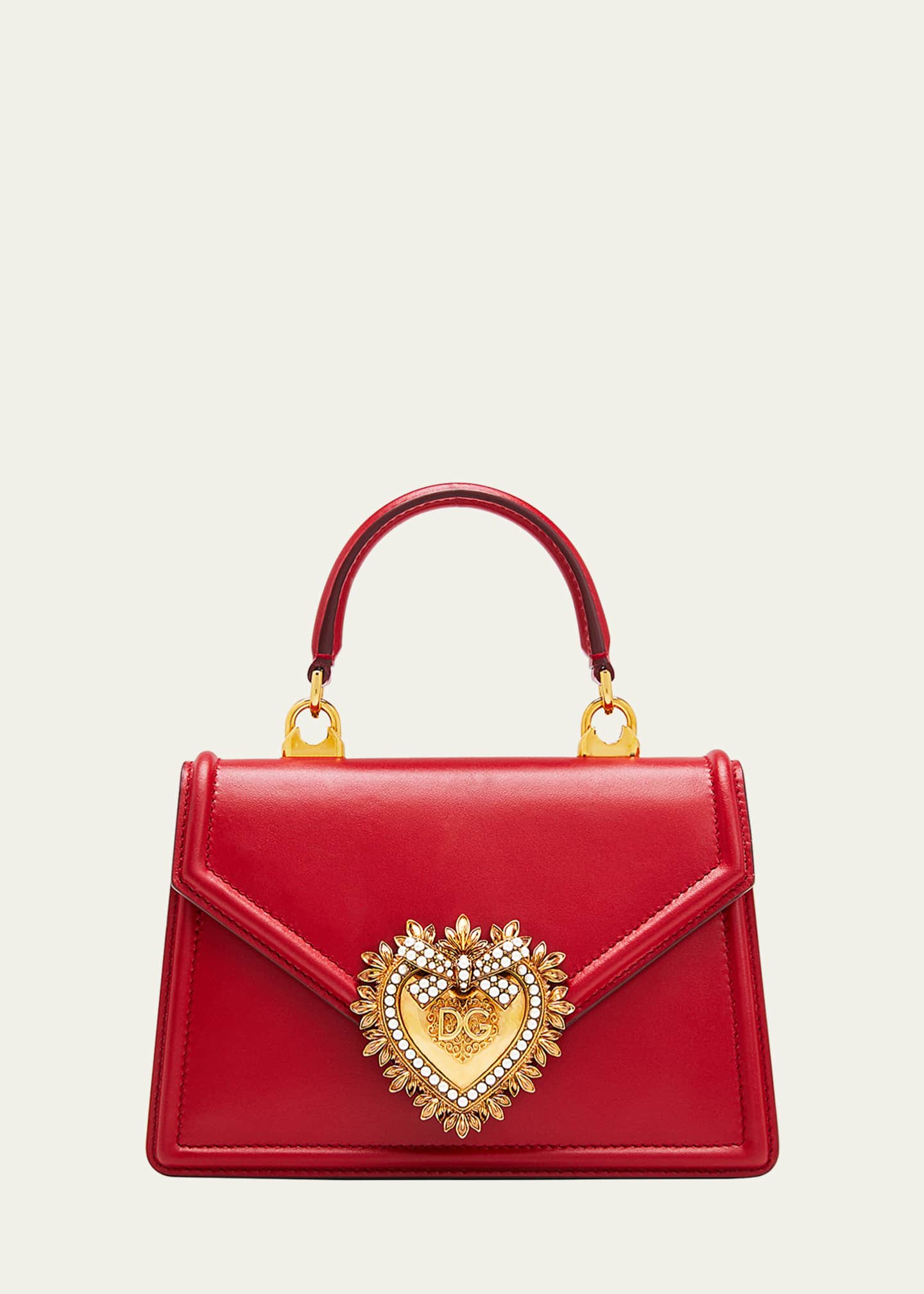 Dolce&Gabbana Devotion Mini Leather Top-Handle Bag - Bergdorf Goodman