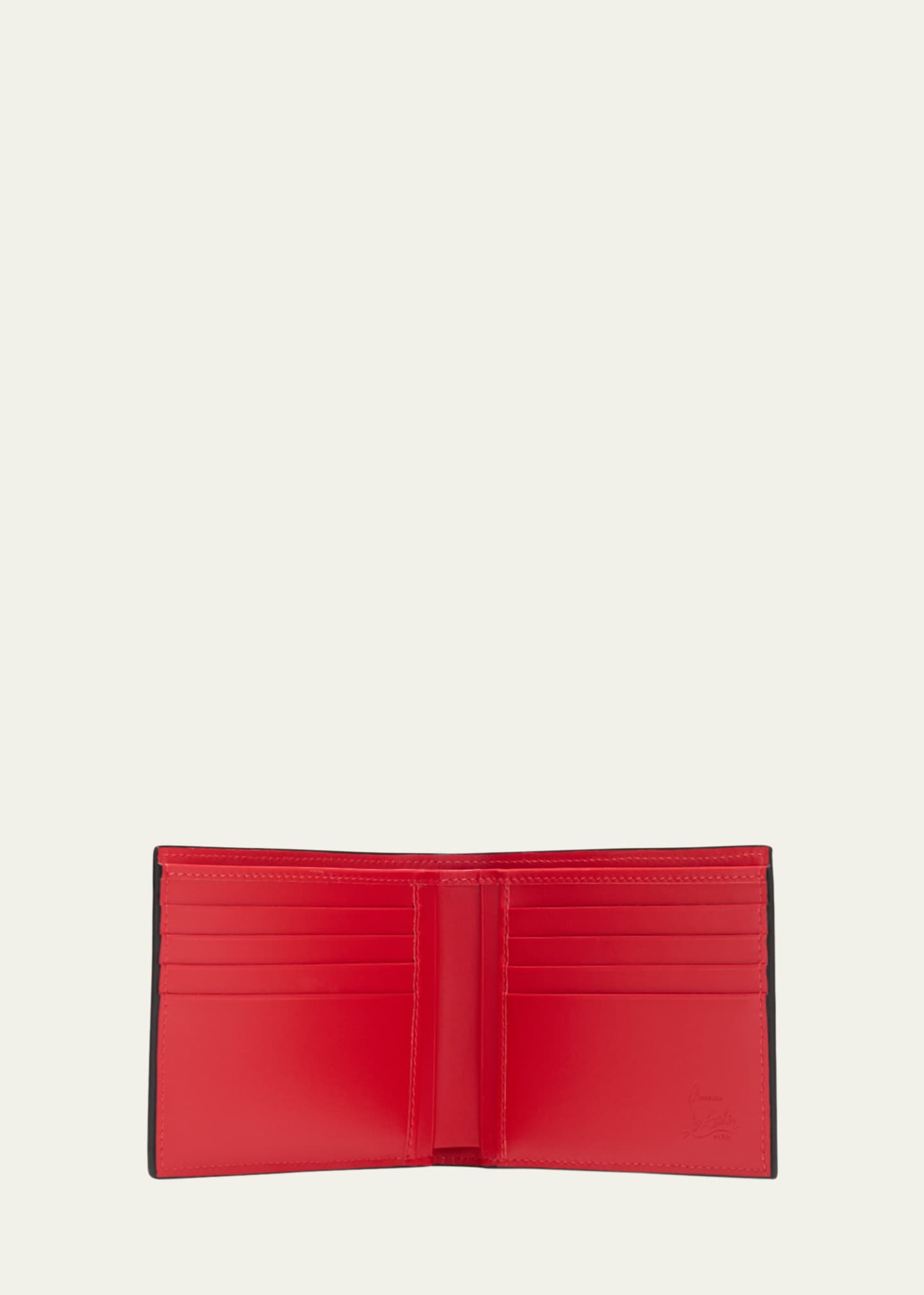 Christian Louboutin Men's Coolcard Two-Tone Leather Wallet Image 4 of 4