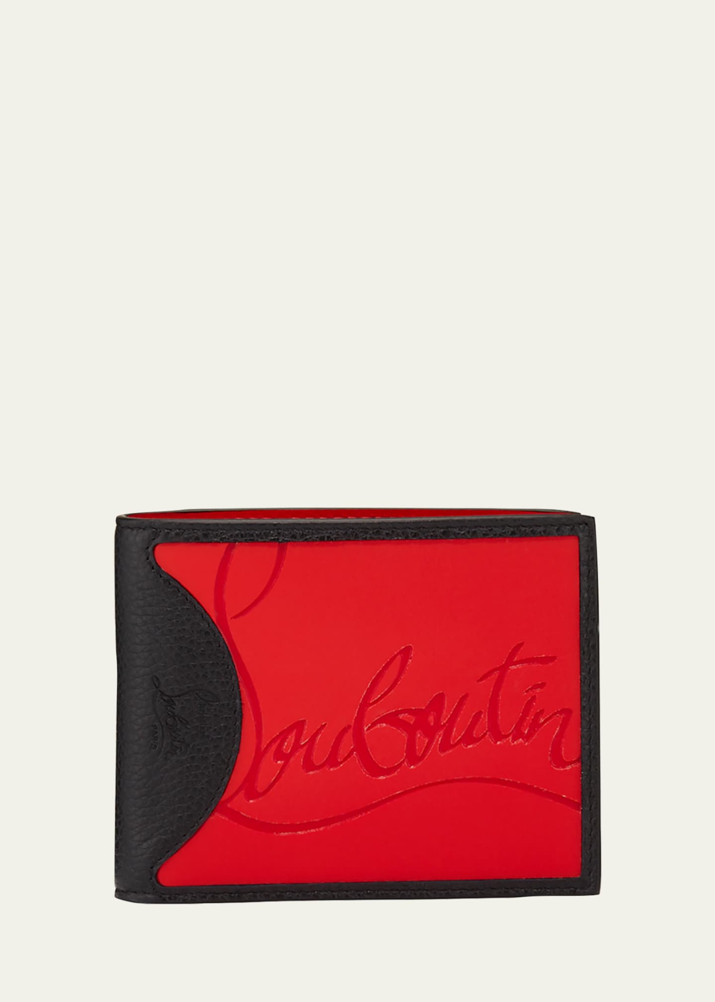 Christian Louboutin Men's Coolcard Two-Tone Leather Wallet Image 1 of 2