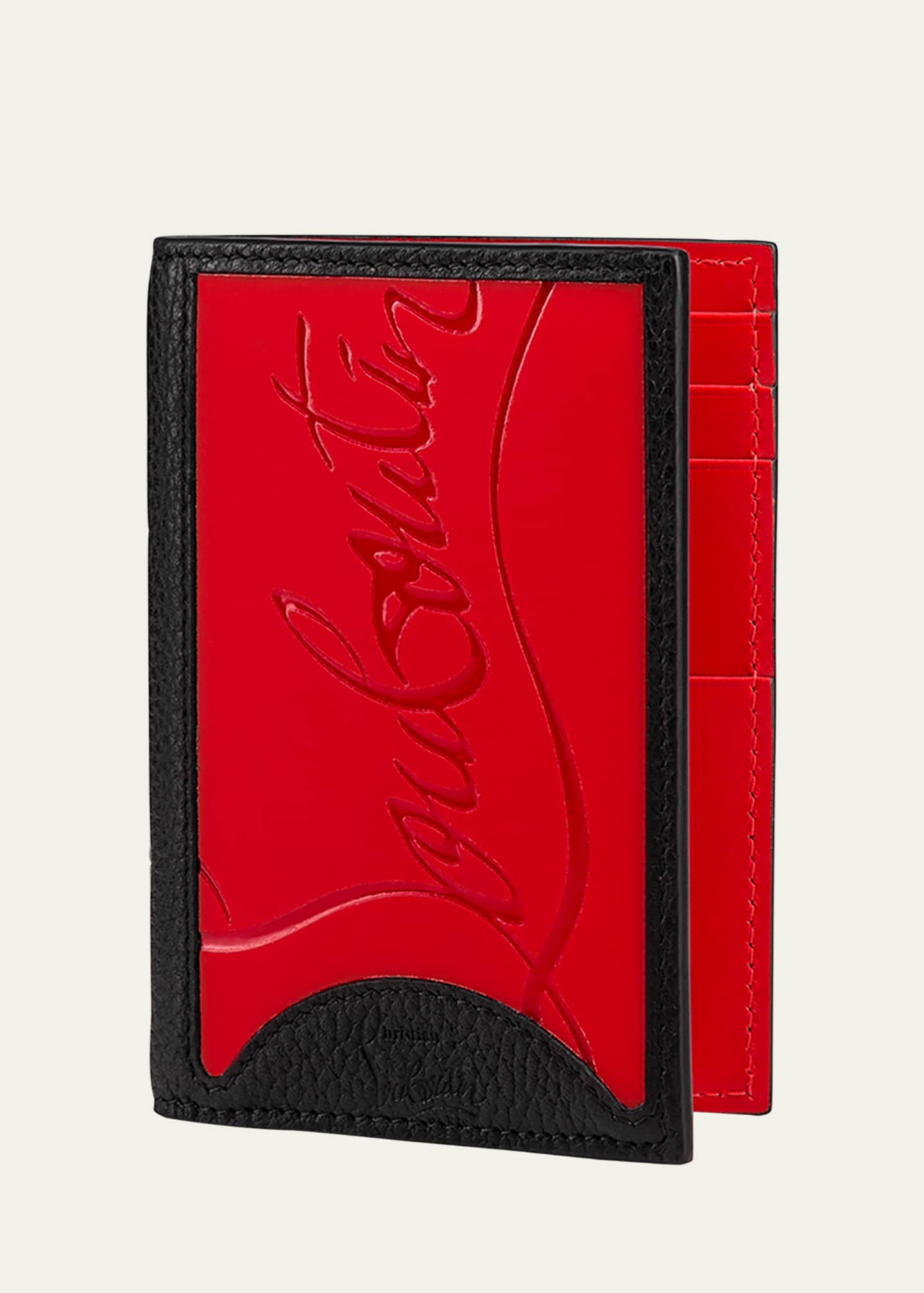 Christian Louboutin Men's Empire Two-Tone Leather Wallet Image 2 of 5
