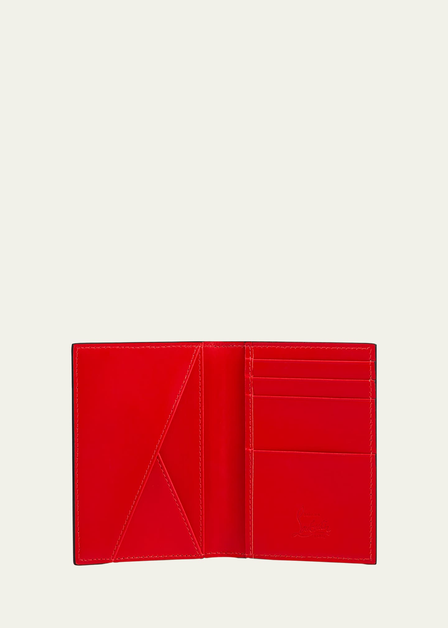 Christian Louboutin Men's Empire Two-Tone Leather Wallet Image 4 of 5