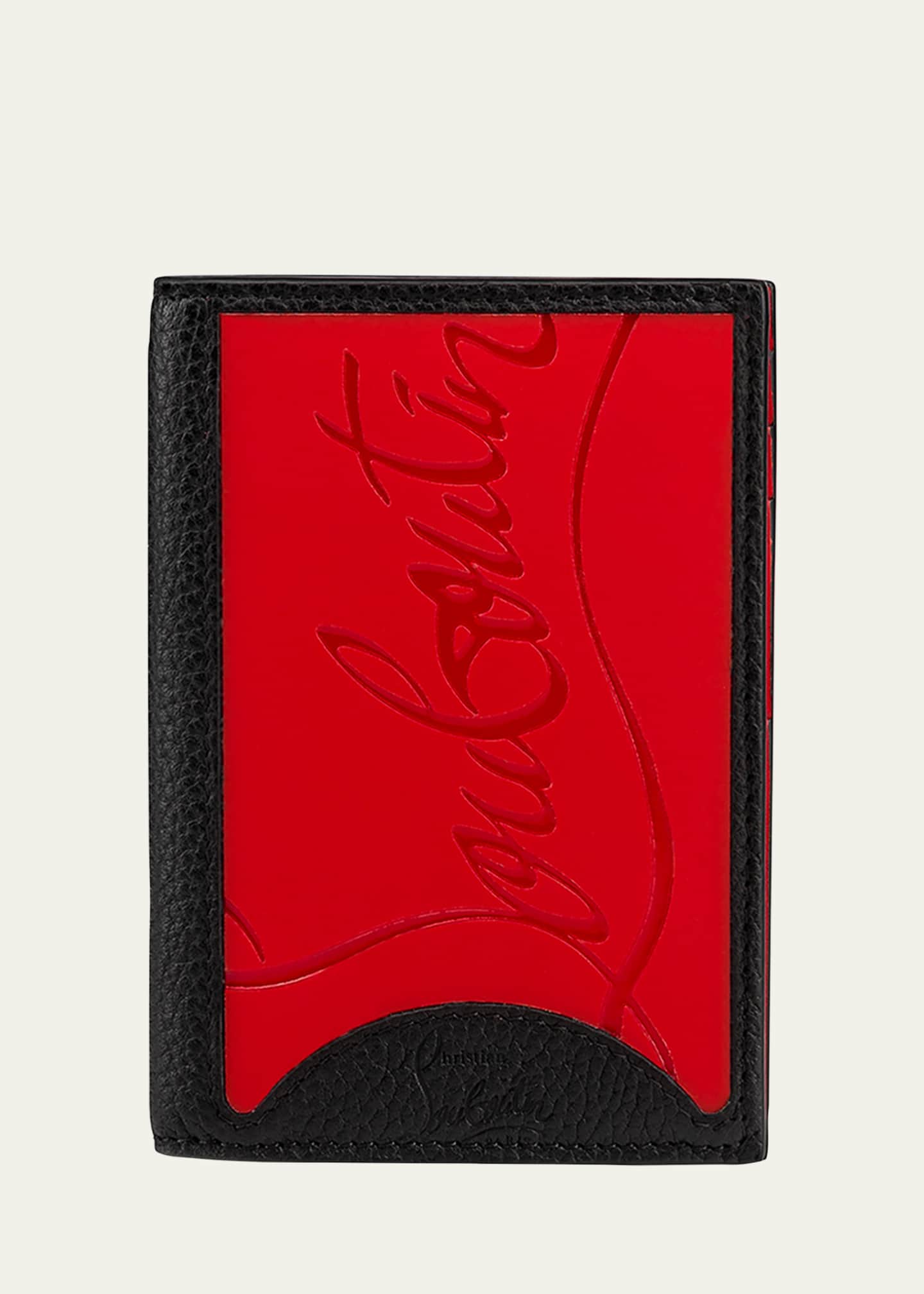Christian Louboutin Men's Empire Two-Tone Leather Wallet Image 1 of 5