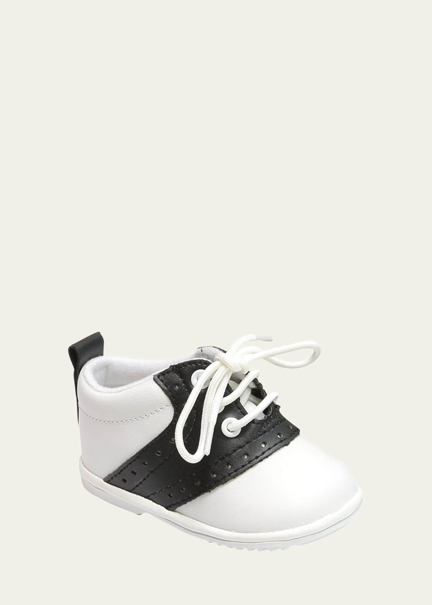 L'Amour Shoes Boy's Austin Two-Tone Leather Saddle Oxford Shoes, Baby