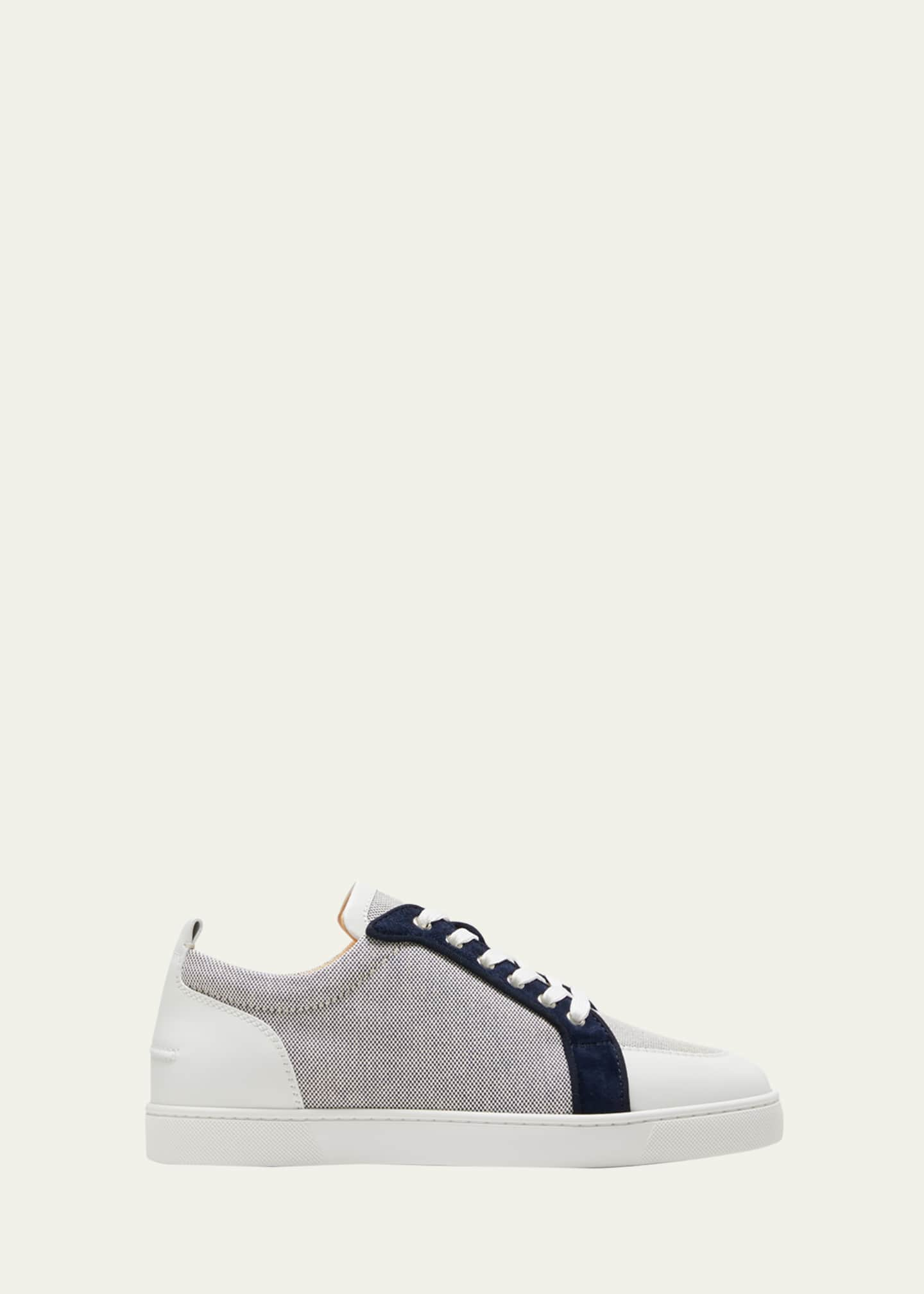 Christian Louboutin Gray & Blue Rantulow Sneakers for Men