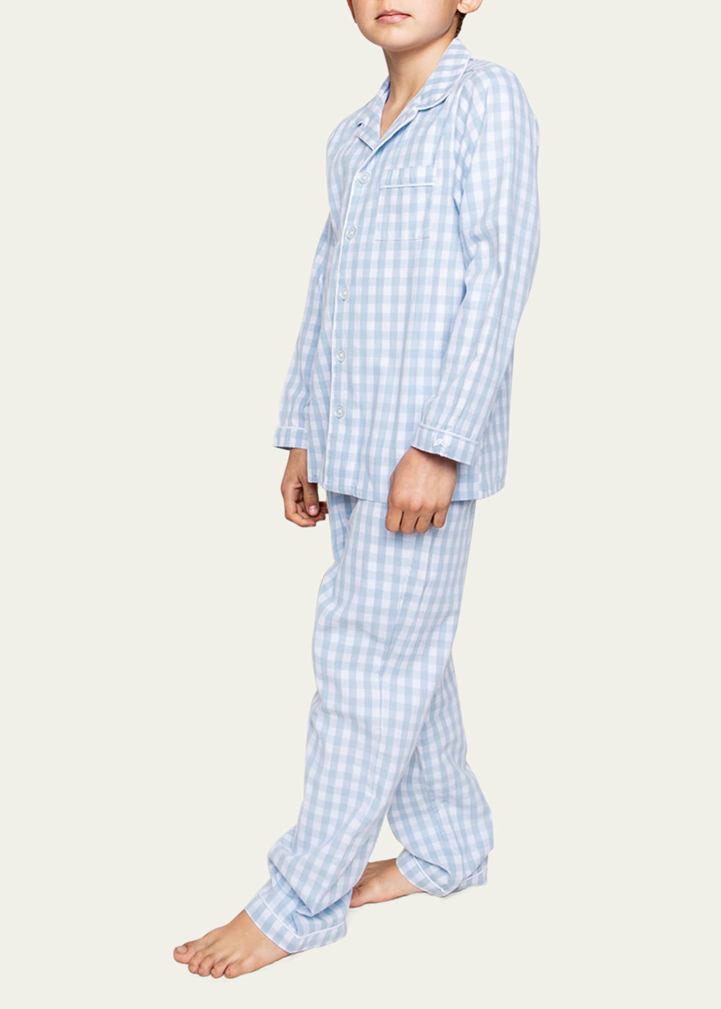 Petite Plume Gingham Pajama Set, Size 6M-14 Image 2 of 2