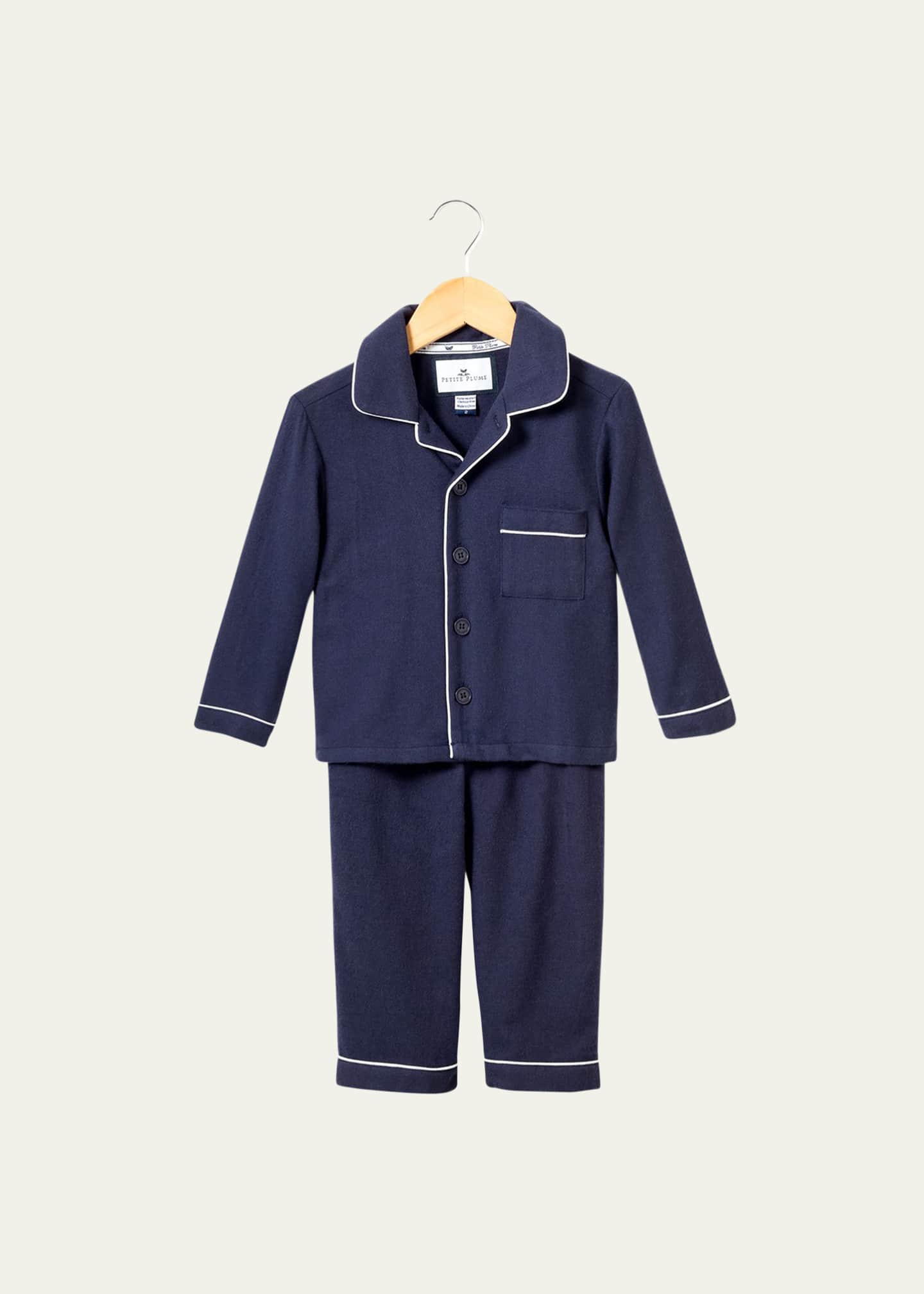 Petite Plume Classic Flannel Pajama Set, Size 6M-14