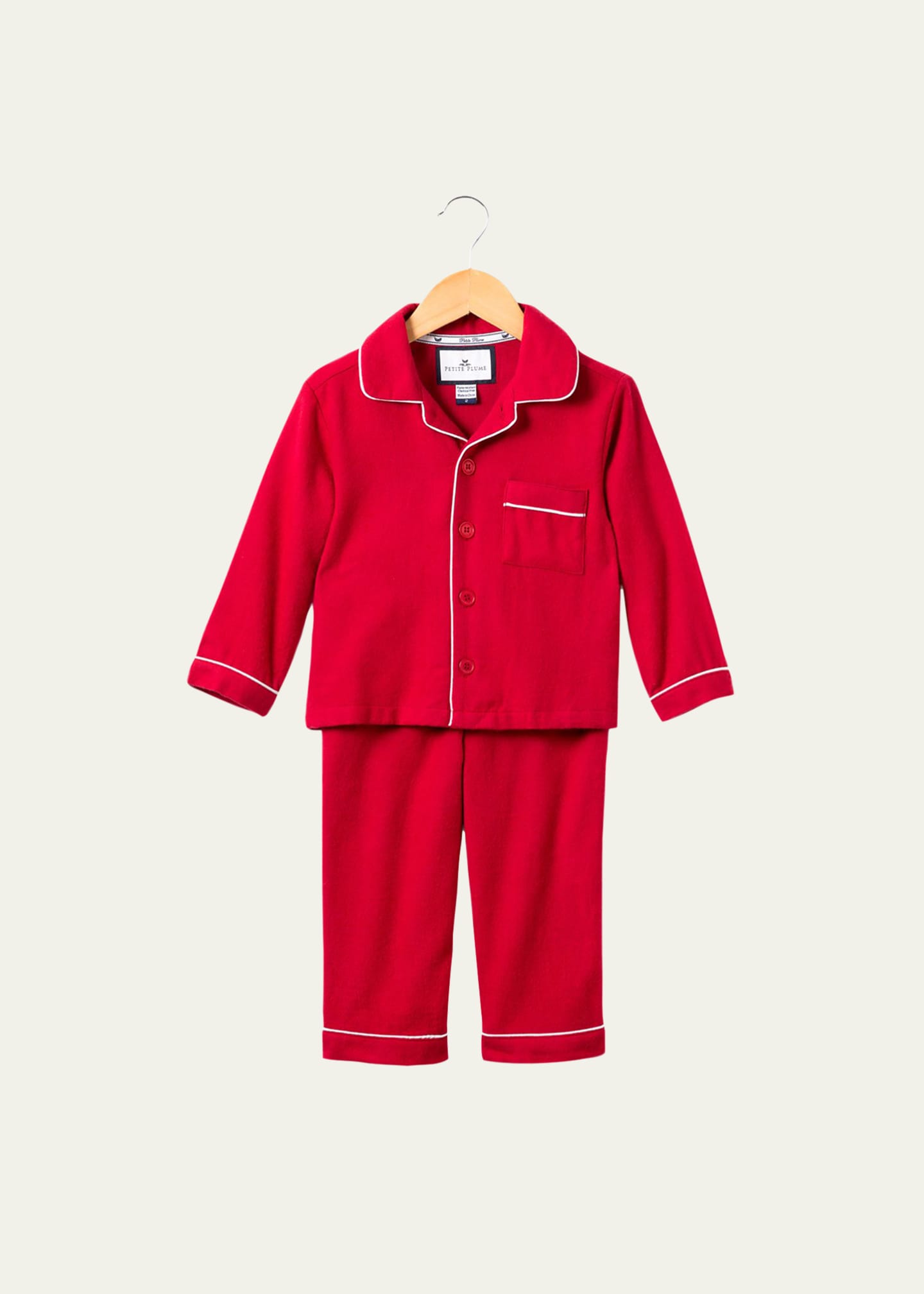 Petite Plume Classic Flannel Pajama Set Size 6M 14 Bergdorf Goodman