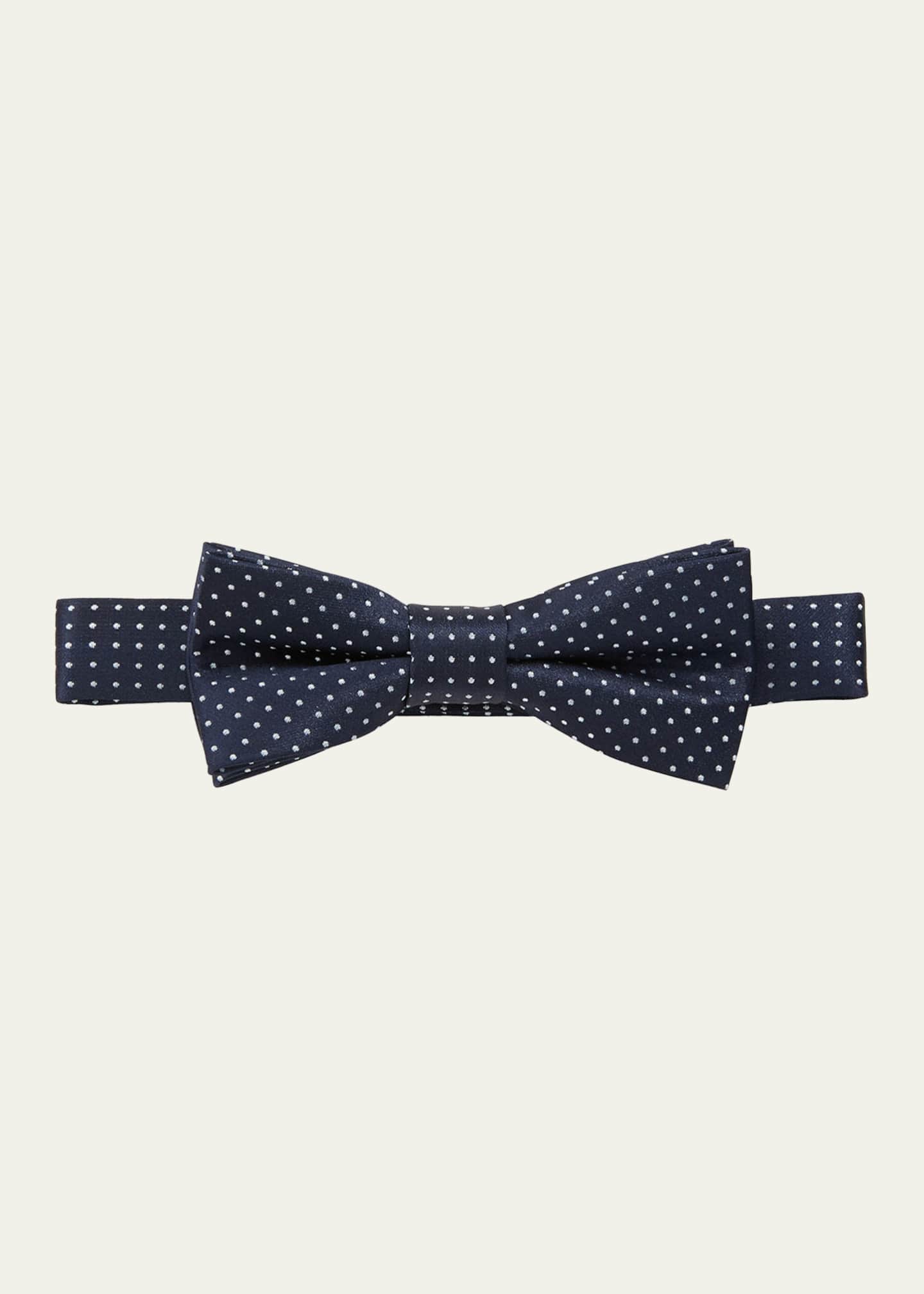 Appaman Silk Polka Dot Bow Tie