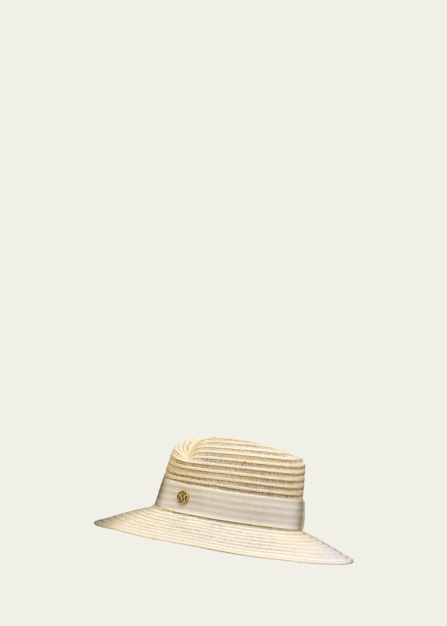 Maison Michel Virginie Straw Fedora Hat - Bergdorf Goodman