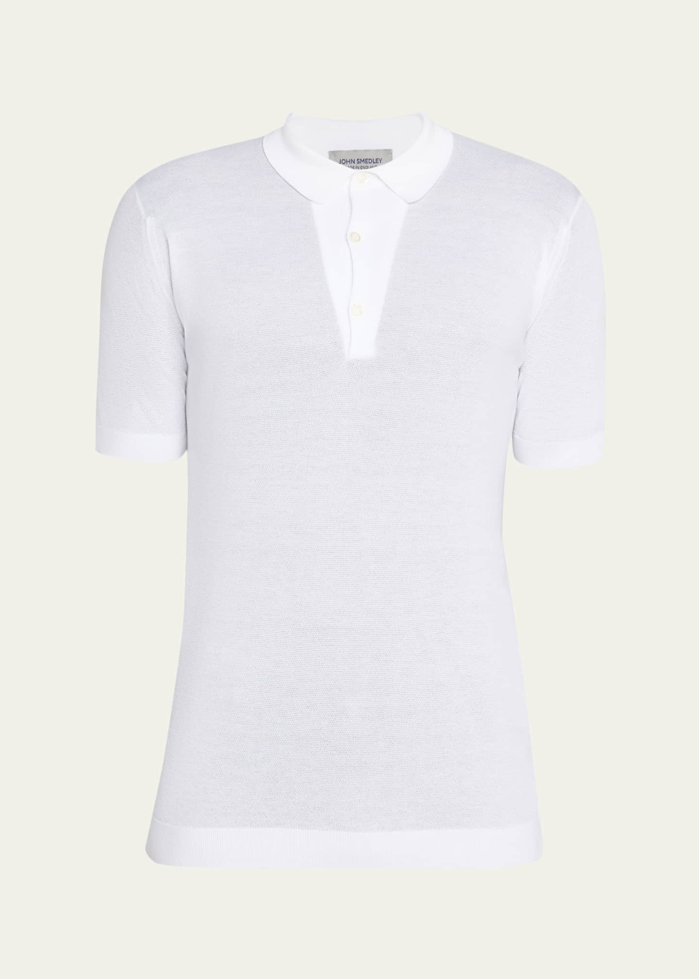 John Smedley Men's Roth Cotton Polo Shirt Image 1 of 5