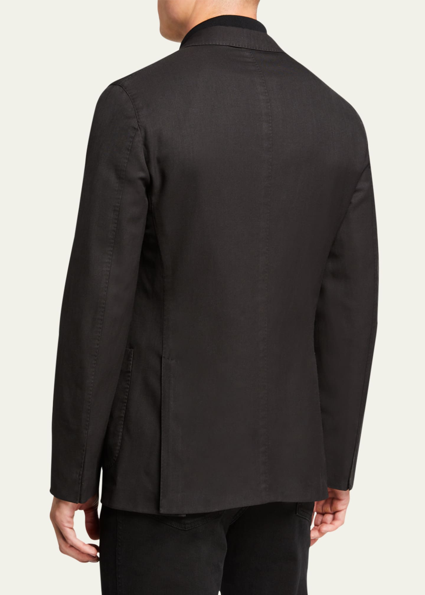 Boglioli Men's Herringbone Two-Button Wool Jacket Image 3 of 3