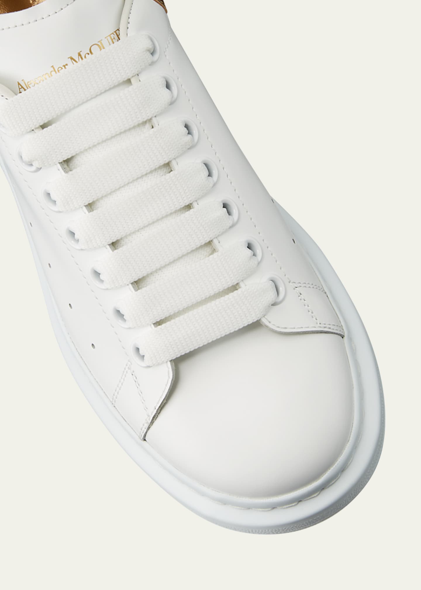 metallic alexander mcqueen sneakers